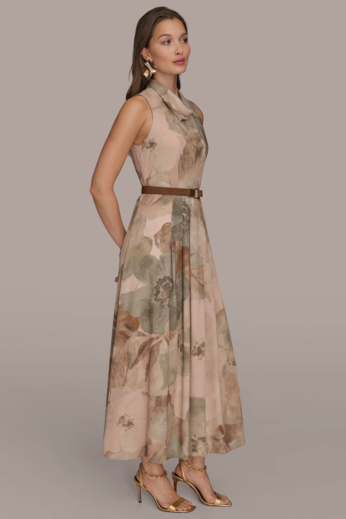 BELTED FLORAL MAXI DRESS VIEW 3 | Essential Dresses BELTED FLORAL MAXI DRESS VIEW 3 | Essential Dresses