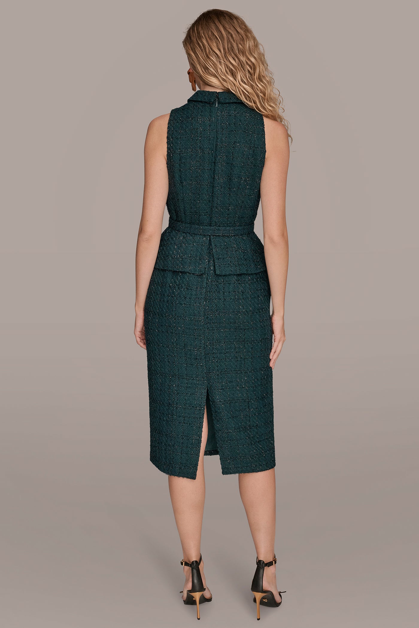 BELTED MIDI PEPLUM SUIT DRESS | View 2 | Dresses & Jumpsuits BELTED MIDI PEPLUM SUIT DRESS | View 2 | Dresses & Jumpsuits