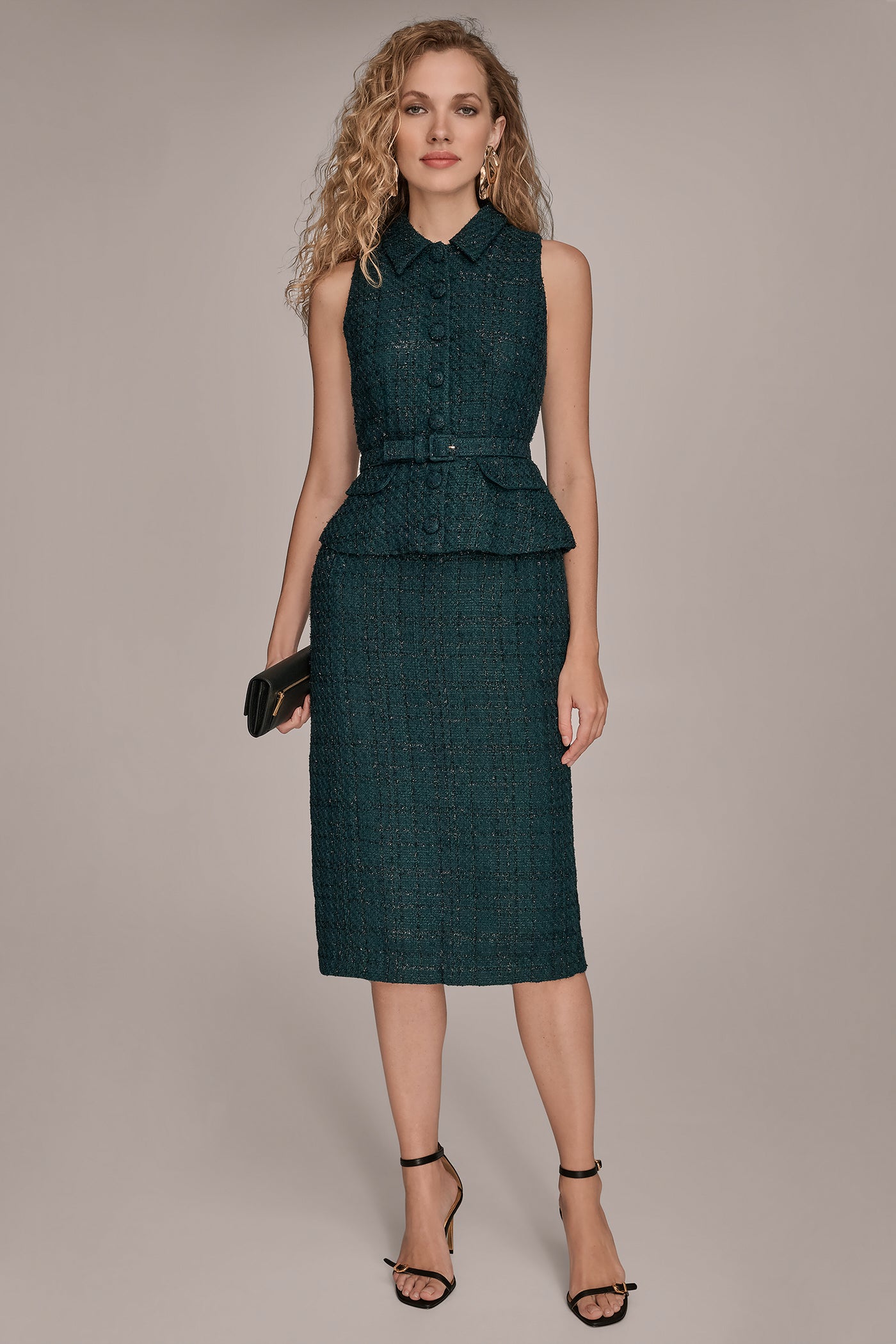 BELTED MIDI PEPLUM SUIT DRESS | View 1 | Dresses & Jumpsuits BELTED MIDI PEPLUM SUIT DRESS | View 1 | Dresses & Jumpsuits
