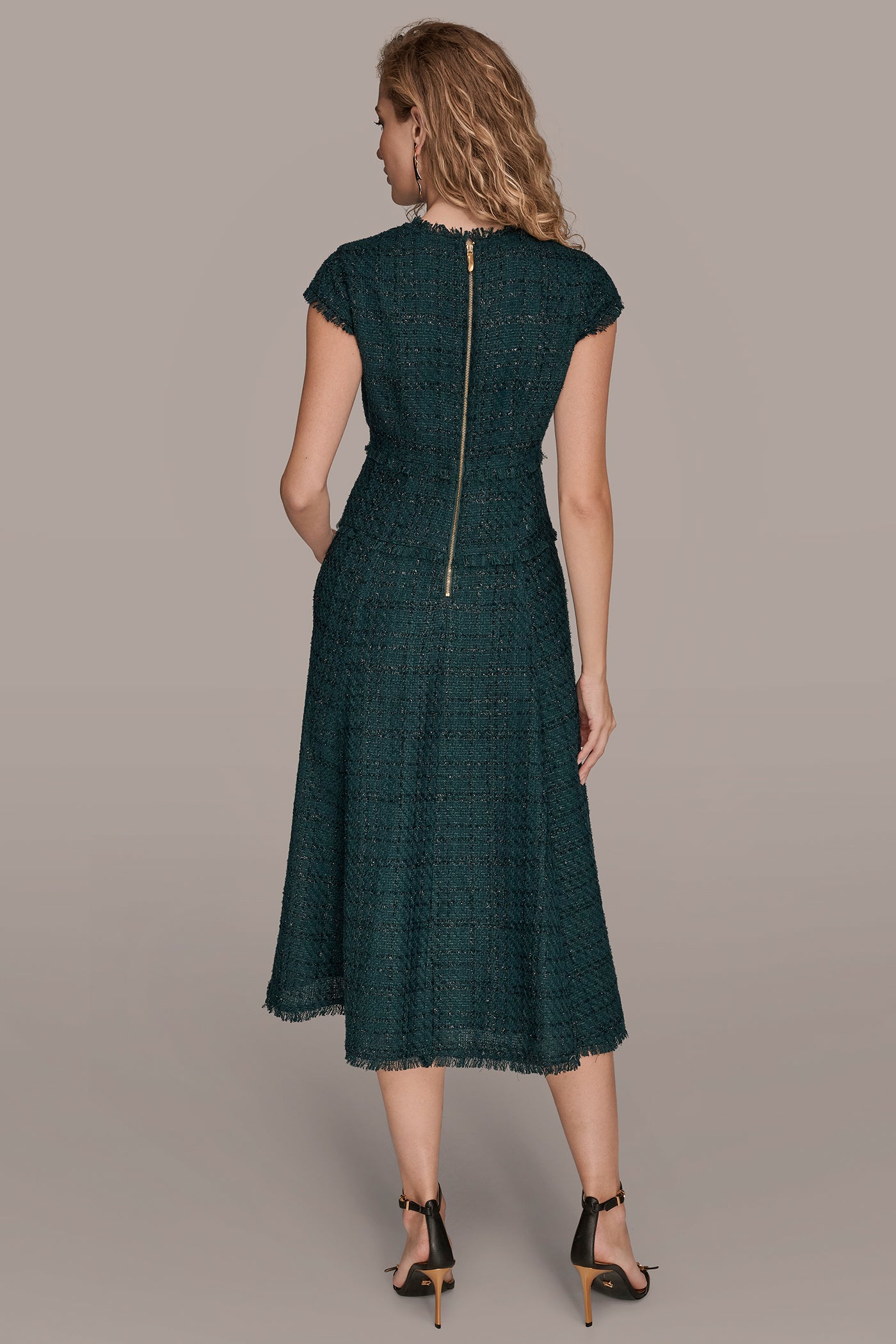 FRAYED TWEED MIDI DRESS | View 2 | Dresses & Jumpsuits FRAYED TWEED MIDI DRESS | View 2 | Dresses & Jumpsuits