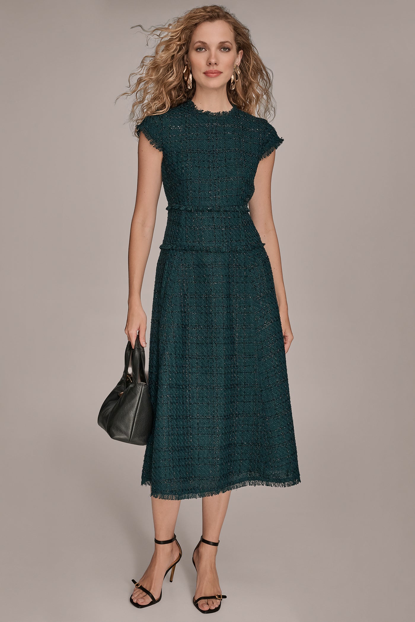 FRAYED TWEED MIDI DRESS | View 1 | Dresses & Jumpsuits FRAYED TWEED MIDI DRESS | View 1 | Dresses & Jumpsuits