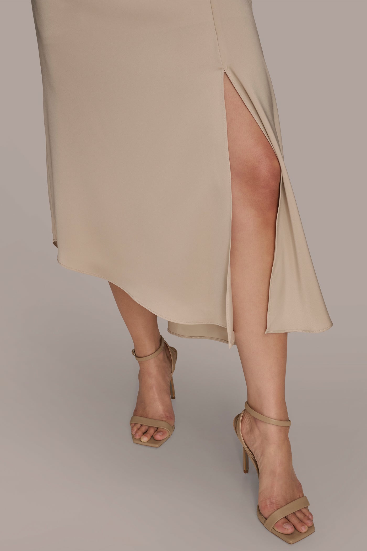 SLEEVELESS COWL NECK SIDE ROUCHED A LINE MIDI VIEW 5 | Event Dressing SLEEVELESS COWL NECK SIDE ROUCHED A LINE MIDI VIEW 5 | Event Dressing