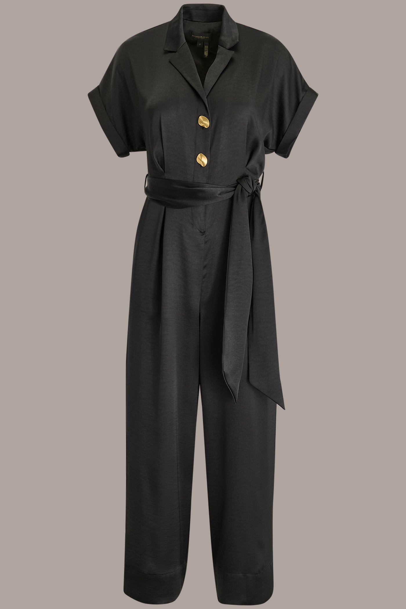 BELTED SATIN STRAIGHT LEG JUMPSUIT VIEW 8 | New clothing BELTED SATIN STRAIGHT LEG JUMPSUIT VIEW 8 | New clothing