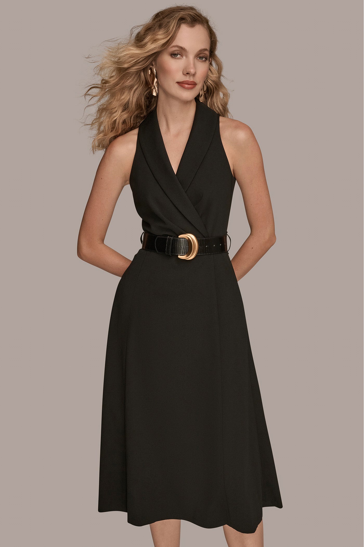 BELTED WRAP EFFECT MIDI BLAZER DRESS VIEW 5 | Fall Collection BELTED WRAP EFFECT MIDI BLAZER DRESS VIEW 5 | Fall Collection