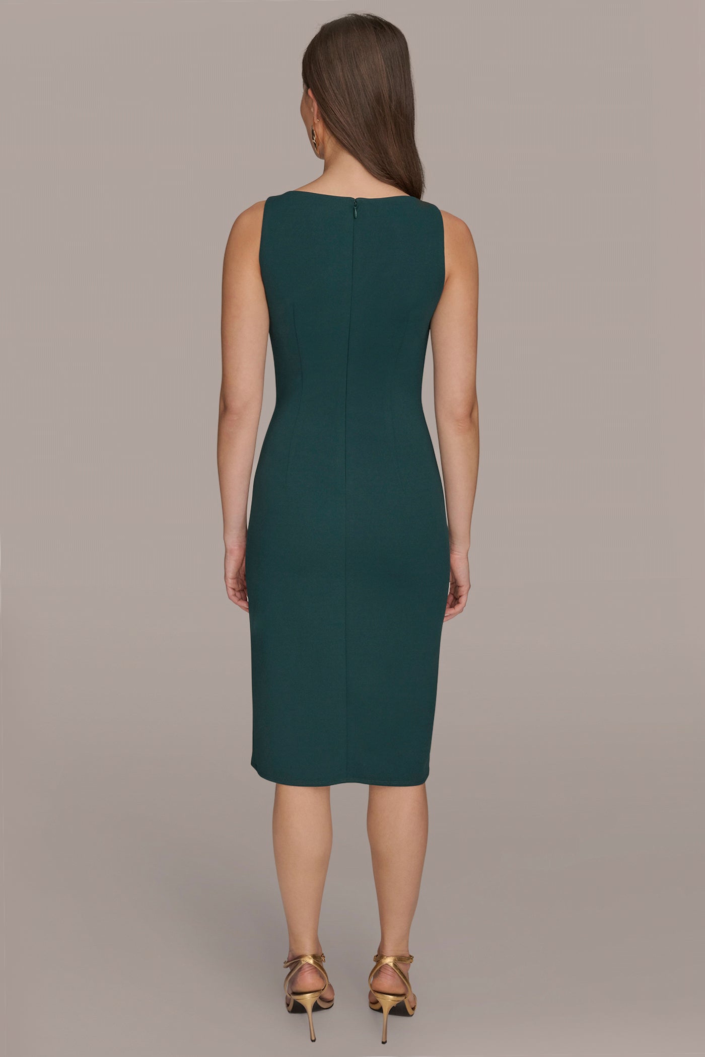 RING-EMBELLISHED GATHERED SHEATH DRESS | View 2 | Essential Dresses RING-EMBELLISHED GATHERED SHEATH DRESS | View 2 | Essential Dresses
