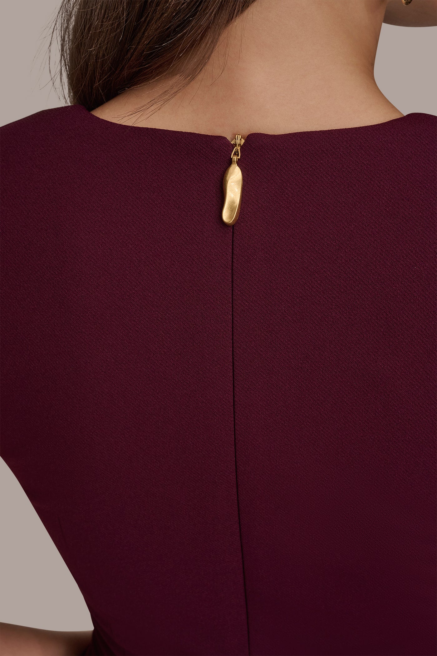 GATHERED SPLIT-FRONT MIDI SHEATH DRESS VIEW 7 | Cocktail & Party GATHERED SPLIT-FRONT MIDI SHEATH DRESS VIEW 7 | Cocktail & Party