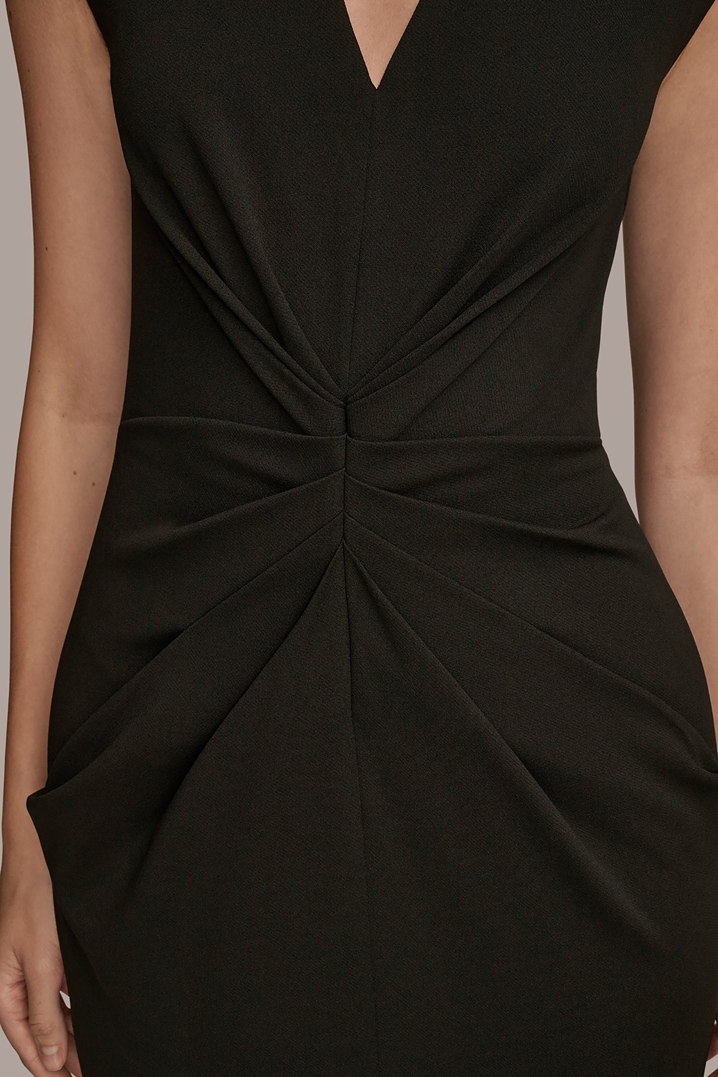 GATHERED SPLIT FRONT MIDI SHEATH DRESS VIEW 6 | Event Dressing GATHERED SPLIT FRONT MIDI SHEATH DRESS VIEW 6 | Event Dressing