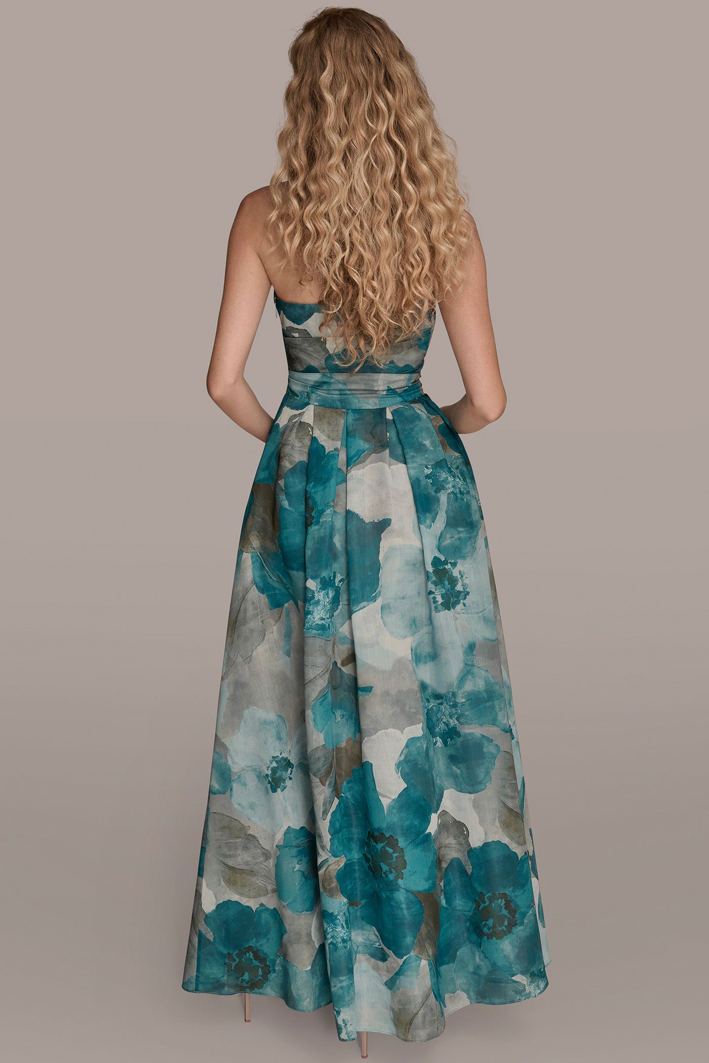 BOW-EMBELLISHED FLORAL GOWN | View 2 | Event Dressing BOW-EMBELLISHED FLORAL GOWN | View 2 | Event Dressing