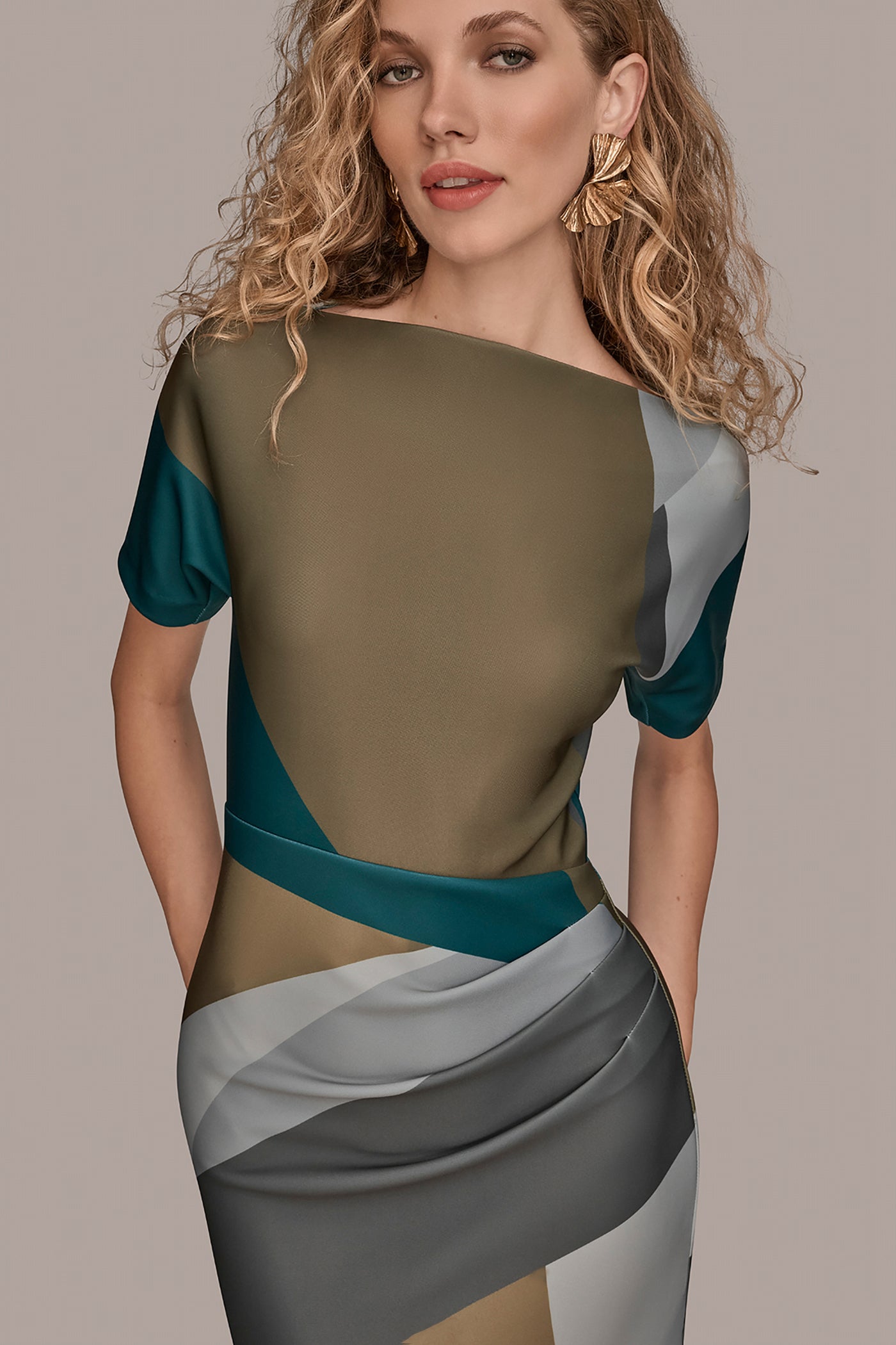 COLOR-BLOCK MIDI SHEATH DRESS VIEW 5 COLOR-BLOCK MIDI SHEATH DRESS VIEW 5