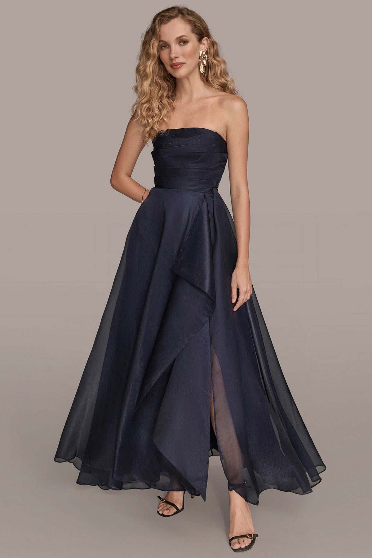 Organza Strapless Cascading Gown | Gown | Donna Karan Organza Strapless Cascading Gown | Gown | Donna Karan