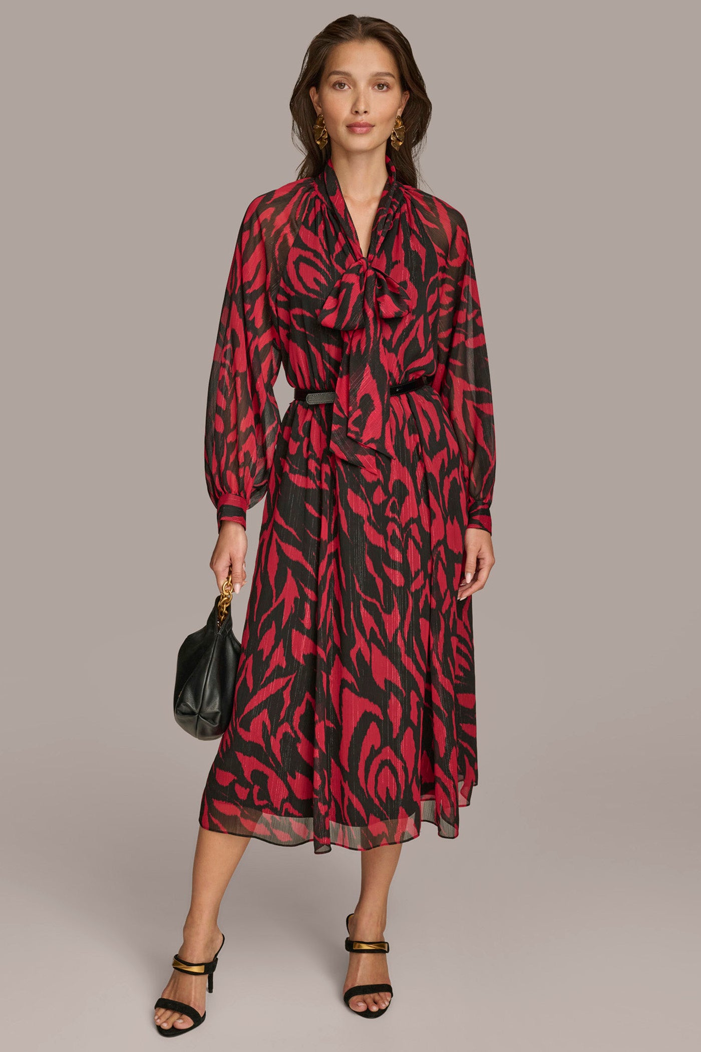 CHIFFON SHIRT DRESS MIDI WITH BELT | View 1 | Select Dresses CHIFFON SHIRT DRESS MIDI WITH BELT | View 1 | Select Dresses