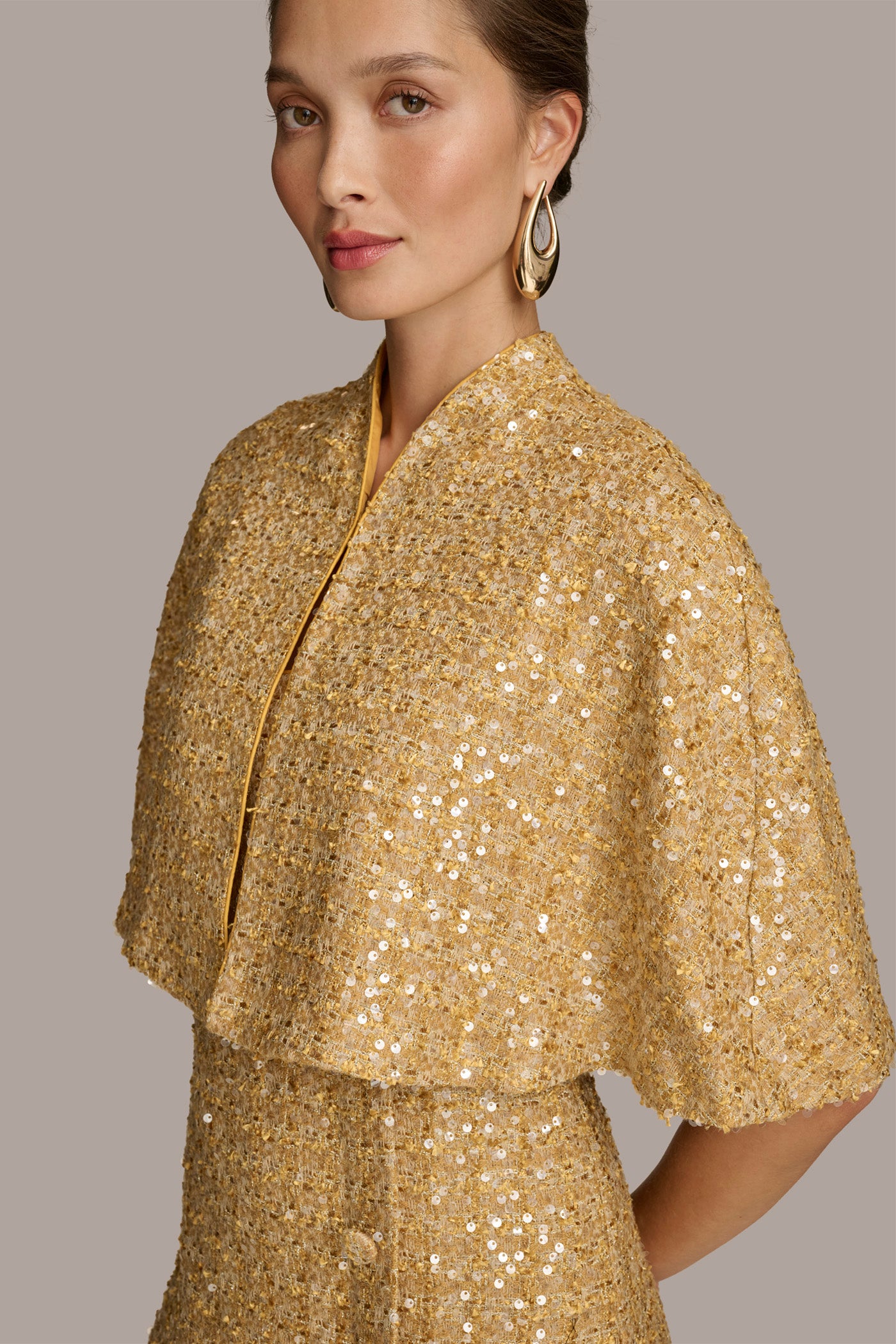 TWO PIECE SEQUIN DRESS AND SHRUG VIEW 7 TWO PIECE SEQUIN DRESS AND SHRUG VIEW 7