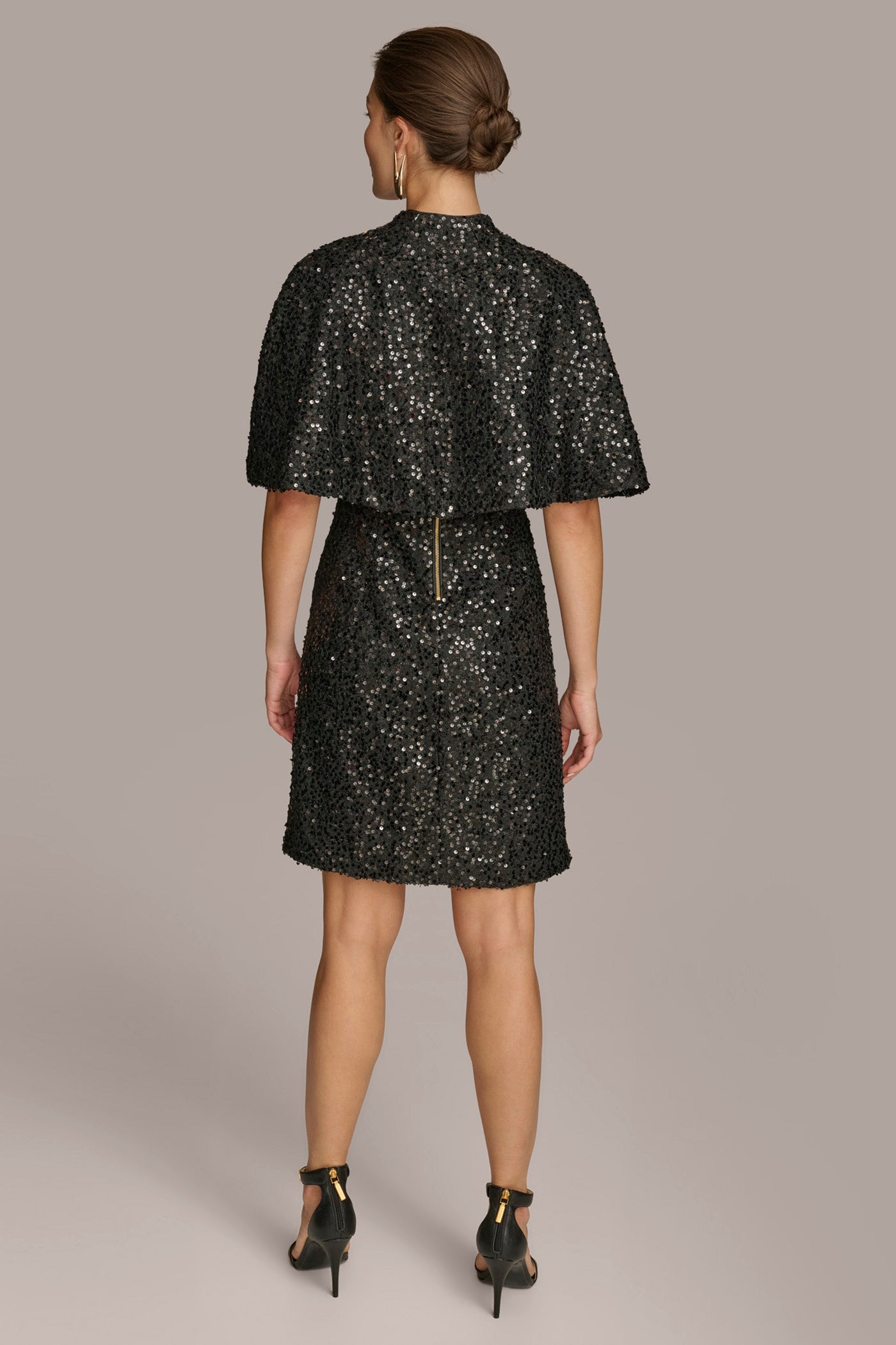 TWO PIECE SEQUIN DRESS AND SHRUG | View 2 | Black Dresses TWO PIECE SEQUIN DRESS AND SHRUG | View 2 | Black Dresses
