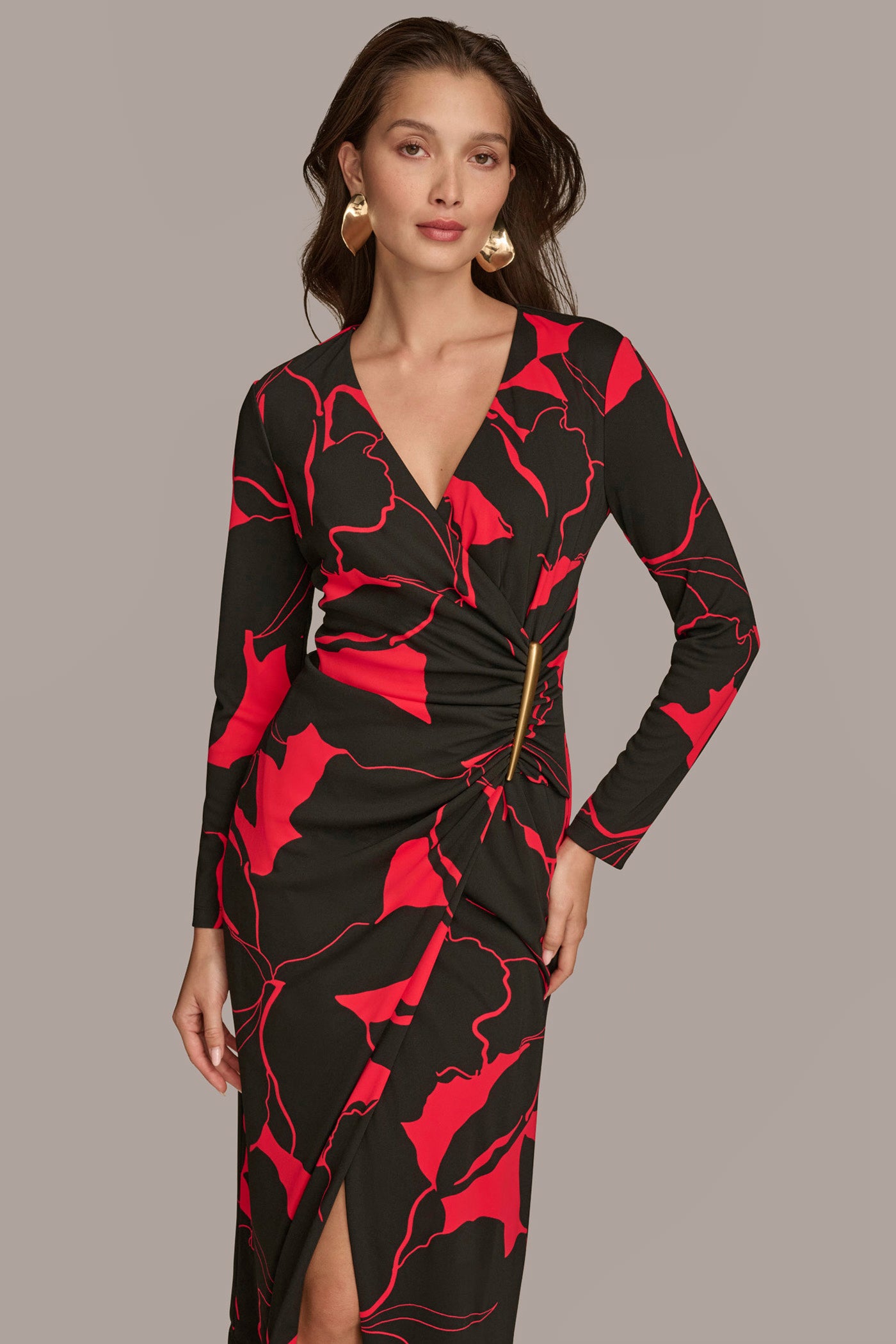 WRAP-EFFECT MIDI DRESS VIEW 6 | Office to Evening Dresses WRAP-EFFECT MIDI DRESS VIEW 6 | Office to Evening Dresses