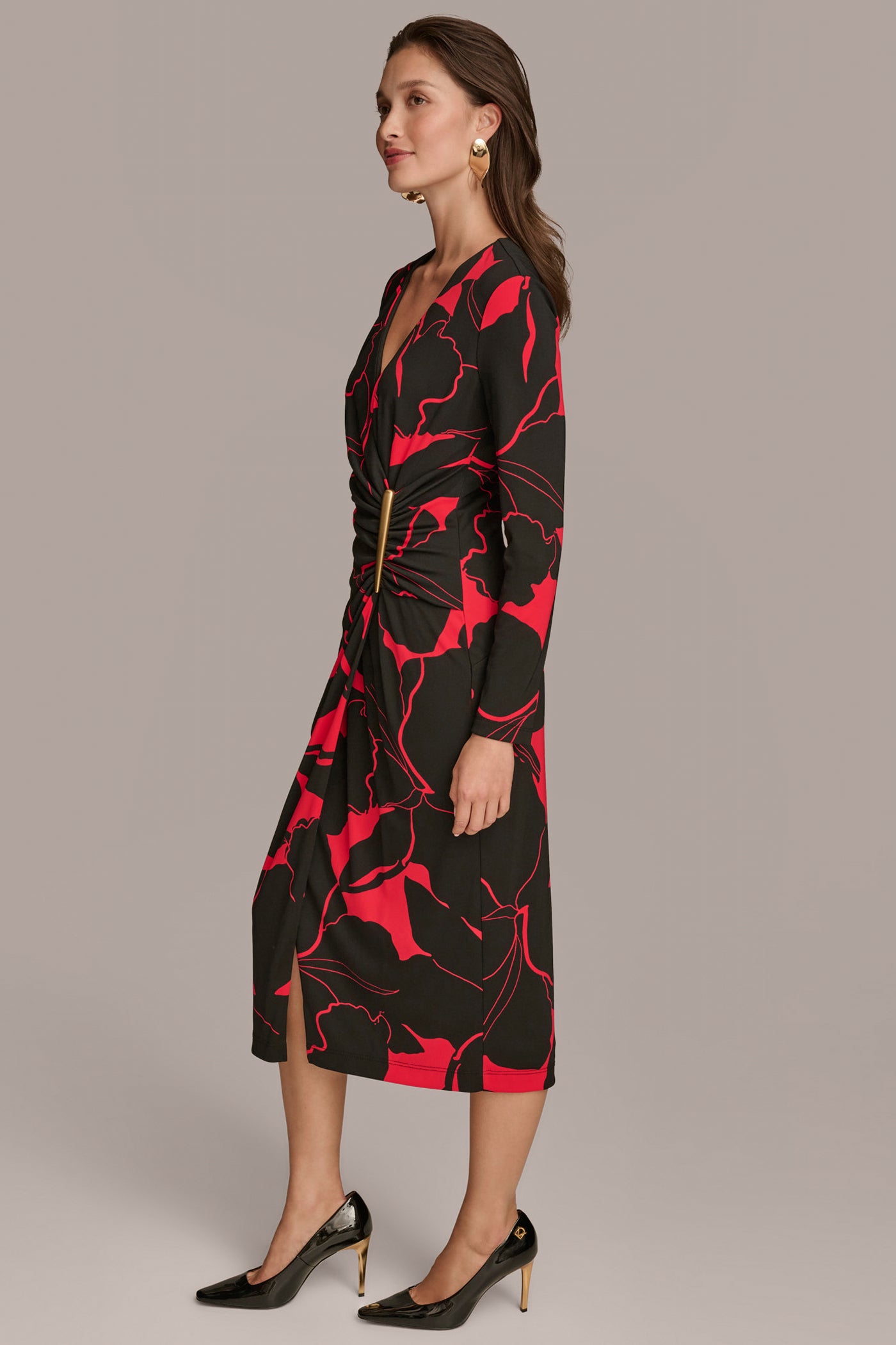 WRAP-EFFECT MIDI DRESS VIEW 3 | Office to Evening Dresses WRAP-EFFECT MIDI DRESS VIEW 3 | Office to Evening Dresses