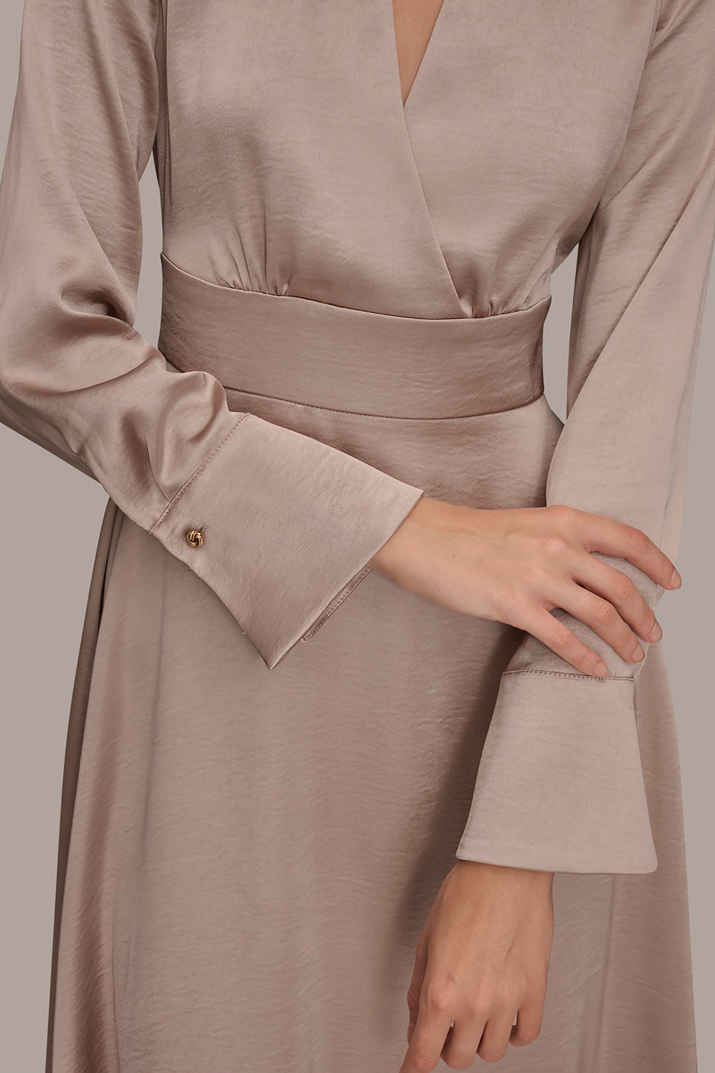 WRAP-EFFECT ASYMMETRIC MIDI DRESS VIEW 4 WRAP-EFFECT ASYMMETRIC MIDI DRESS VIEW 4
