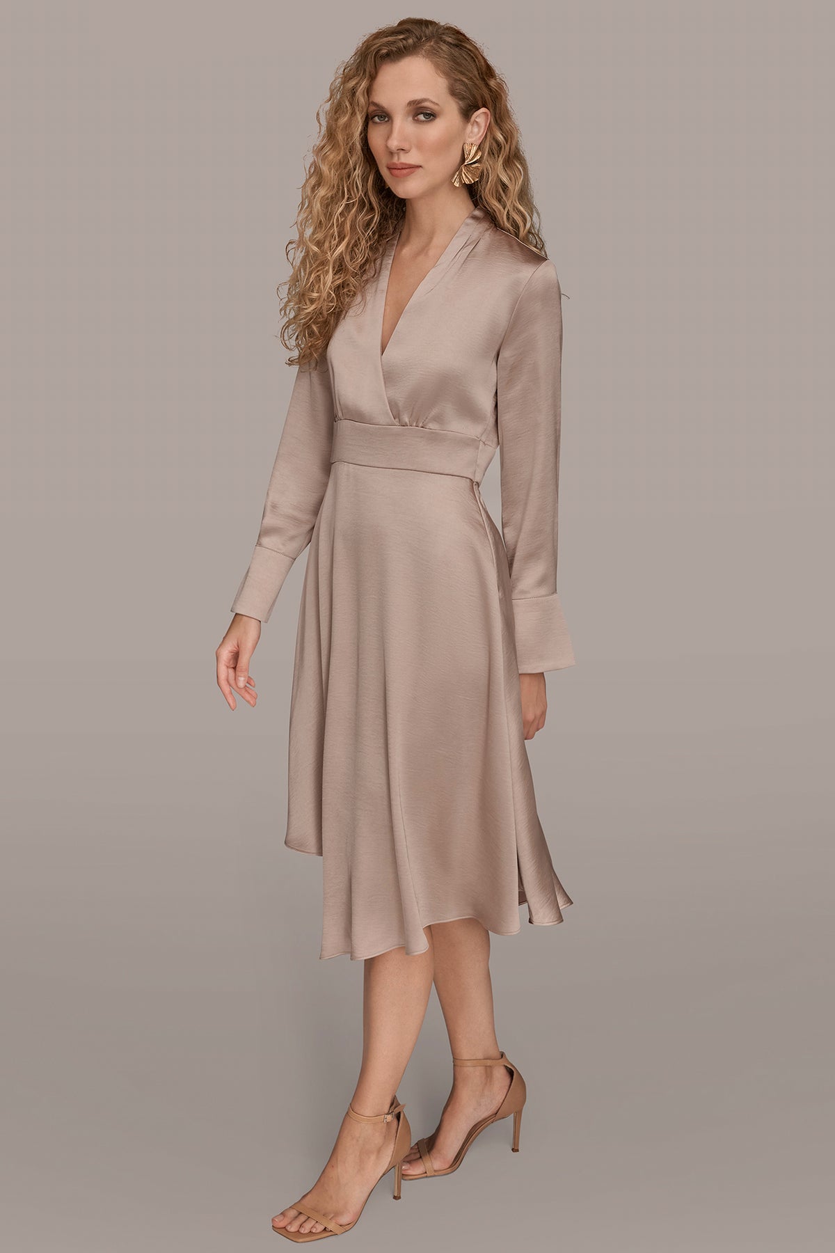 chinese dress ladies Esperanza Plus Size Cream Long Sleeve Dress– Hello Curve
