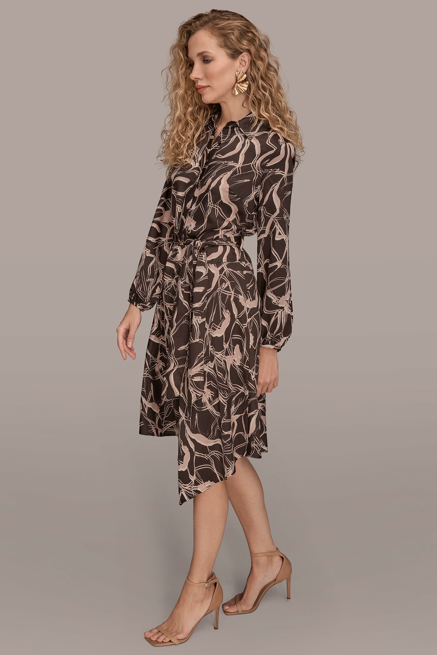 BELTED ASYMMETRIC SHIRT DRESS VIEW 3 | Dresses & Jumpsuits BELTED ASYMMETRIC SHIRT DRESS VIEW 3 | Dresses & Jumpsuits