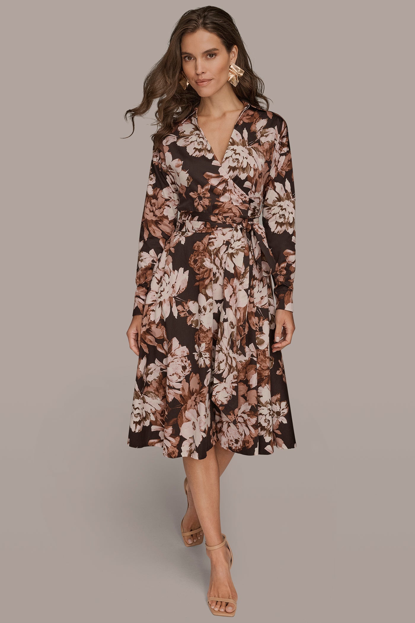 BELTED WRAP-EFFECT SHIRT DRESS | View 1 | Fall Collection BELTED WRAP-EFFECT SHIRT DRESS | View 1 | Fall Collection