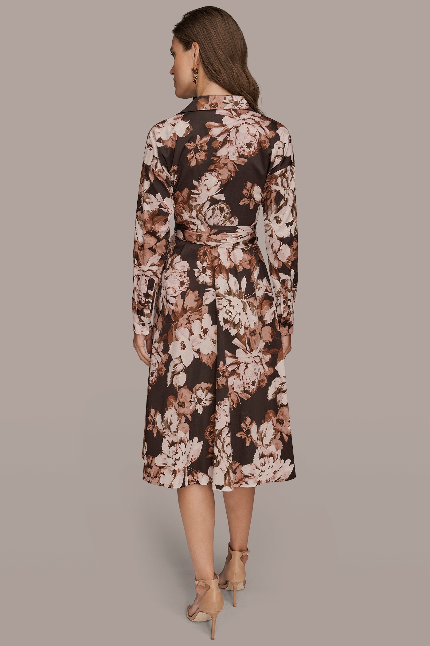 BELTED WRAP-EFFECT SHIRT DRESS | View 2 | Fall Collection BELTED WRAP-EFFECT SHIRT DRESS | View 2 | Fall Collection