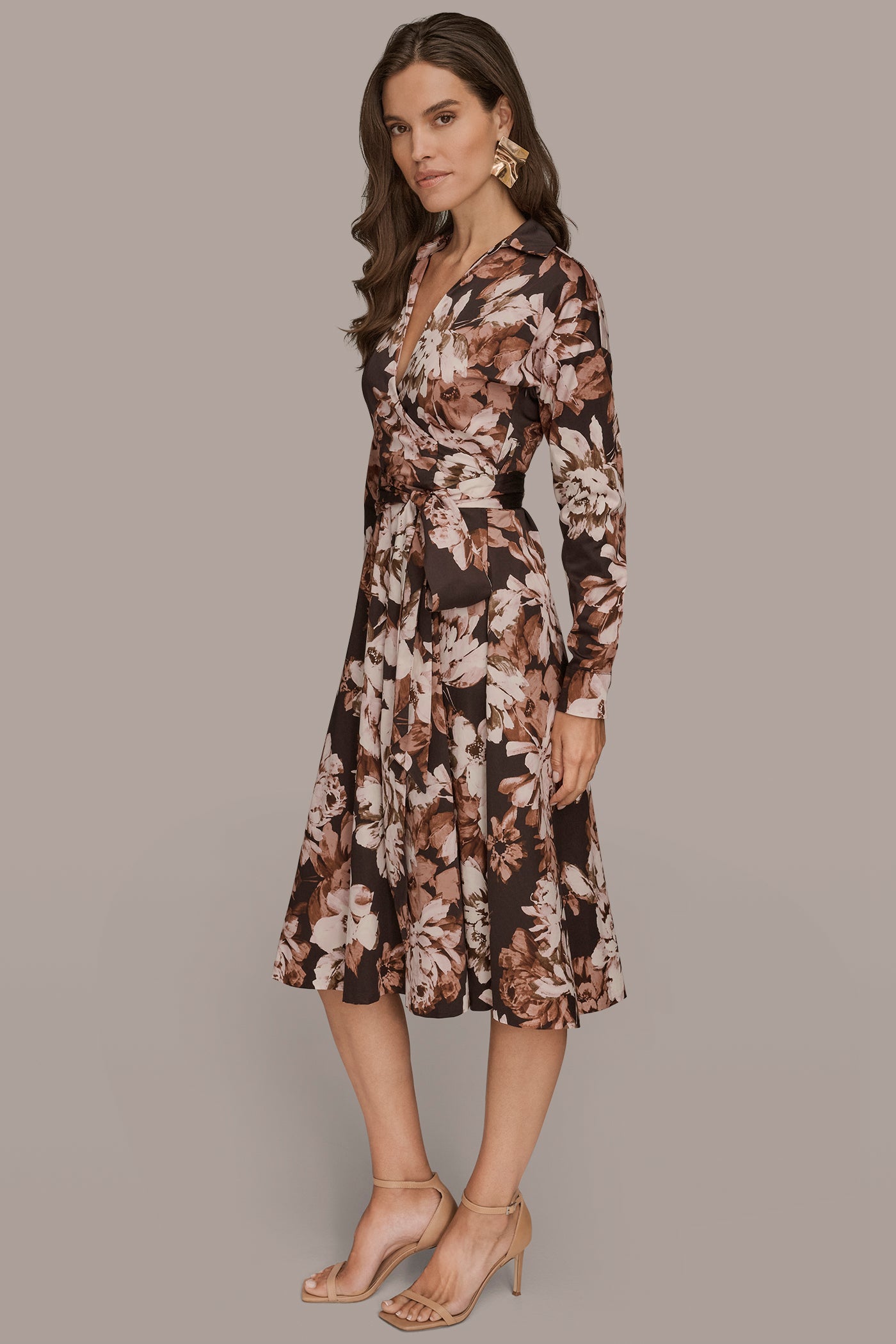 BELTED WRAP-EFFECT SHIRT DRESS VIEW 3 | Fall Collection BELTED WRAP-EFFECT SHIRT DRESS VIEW 3 | Fall Collection