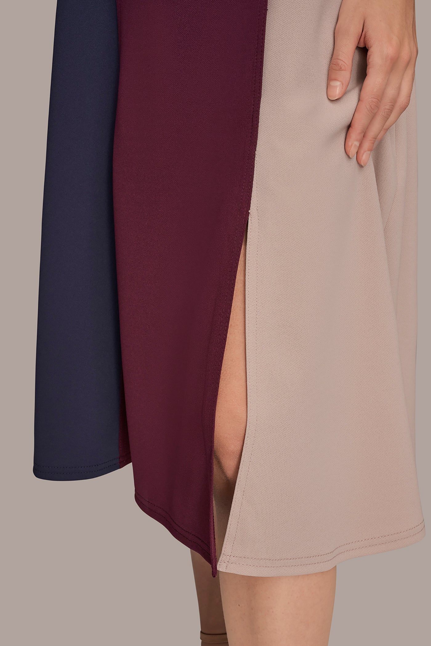 BELTED COLOR-BLOCK MIDI DRESS VIEW 6 | Dresses & Jumpsuits BELTED COLOR-BLOCK MIDI DRESS VIEW 6 | Dresses & Jumpsuits