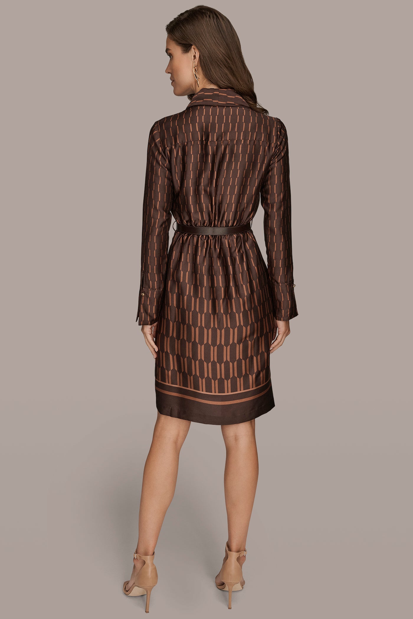 BELTED PRINTED DRAPED SHEATH | View 2 | Included in discounts BELTED PRINTED DRAPED SHEATH | View 2 | Included in discounts
