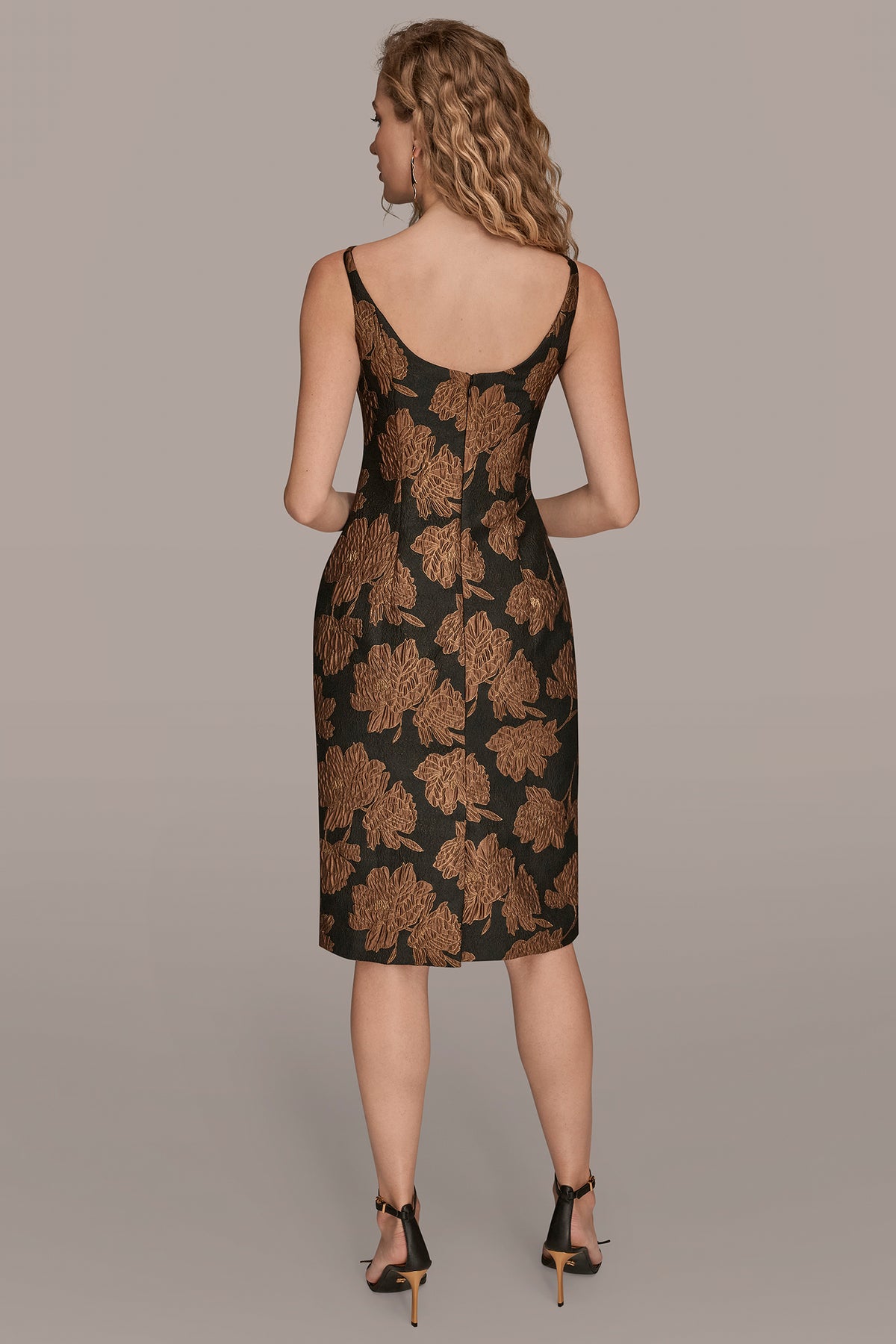 Sleeveless Floral Brocade Sheath Dress | Sheath Dress | Donna Karan Sleeveless Floral Brocade Sheath Dress | Sheath Dress | Donna Karan