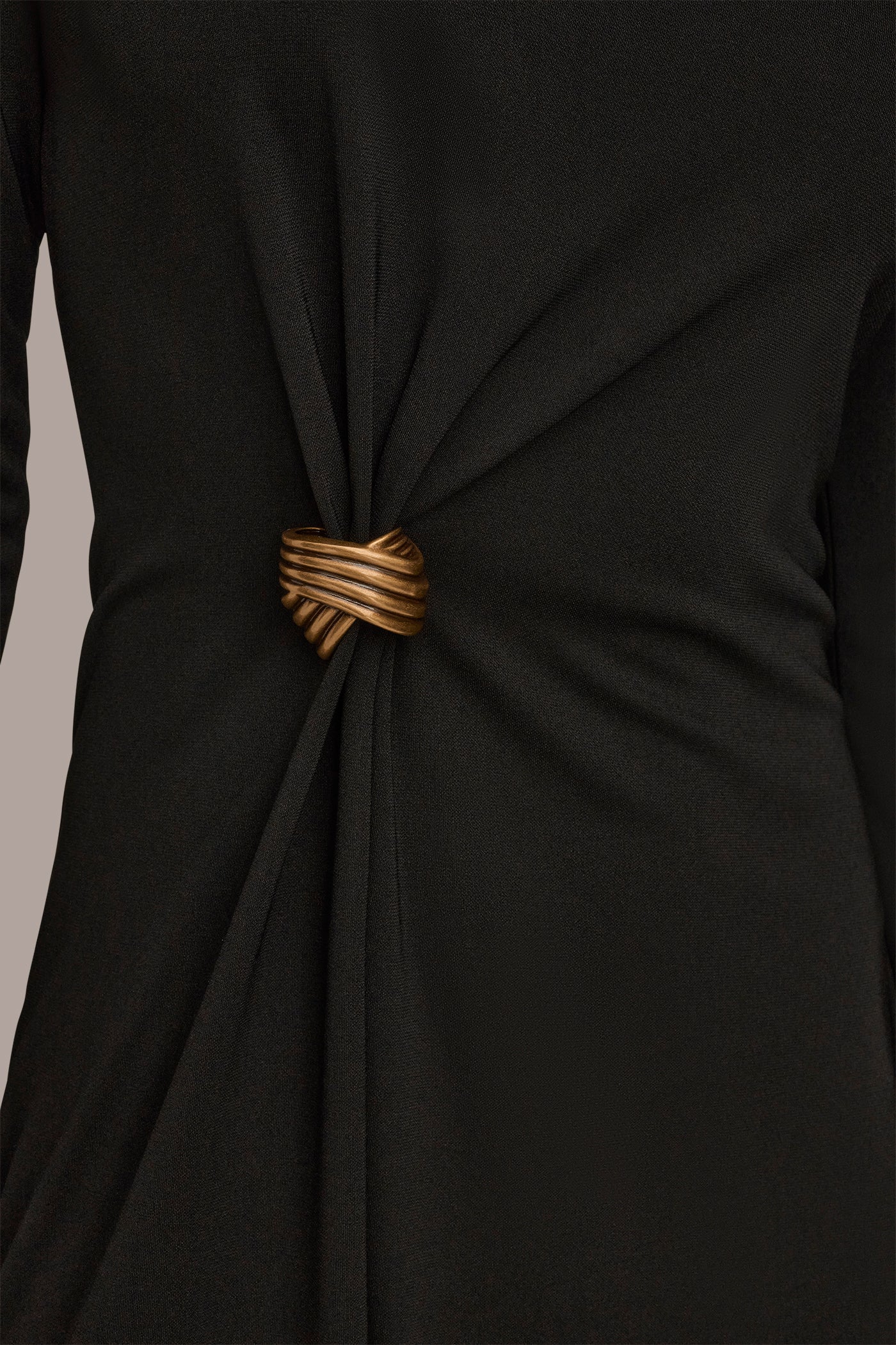 EMBELLISHED GATHERED A-LINE DRESS VIEW 7 | Black Dresses EMBELLISHED GATHERED A-LINE DRESS VIEW 7 | Black Dresses