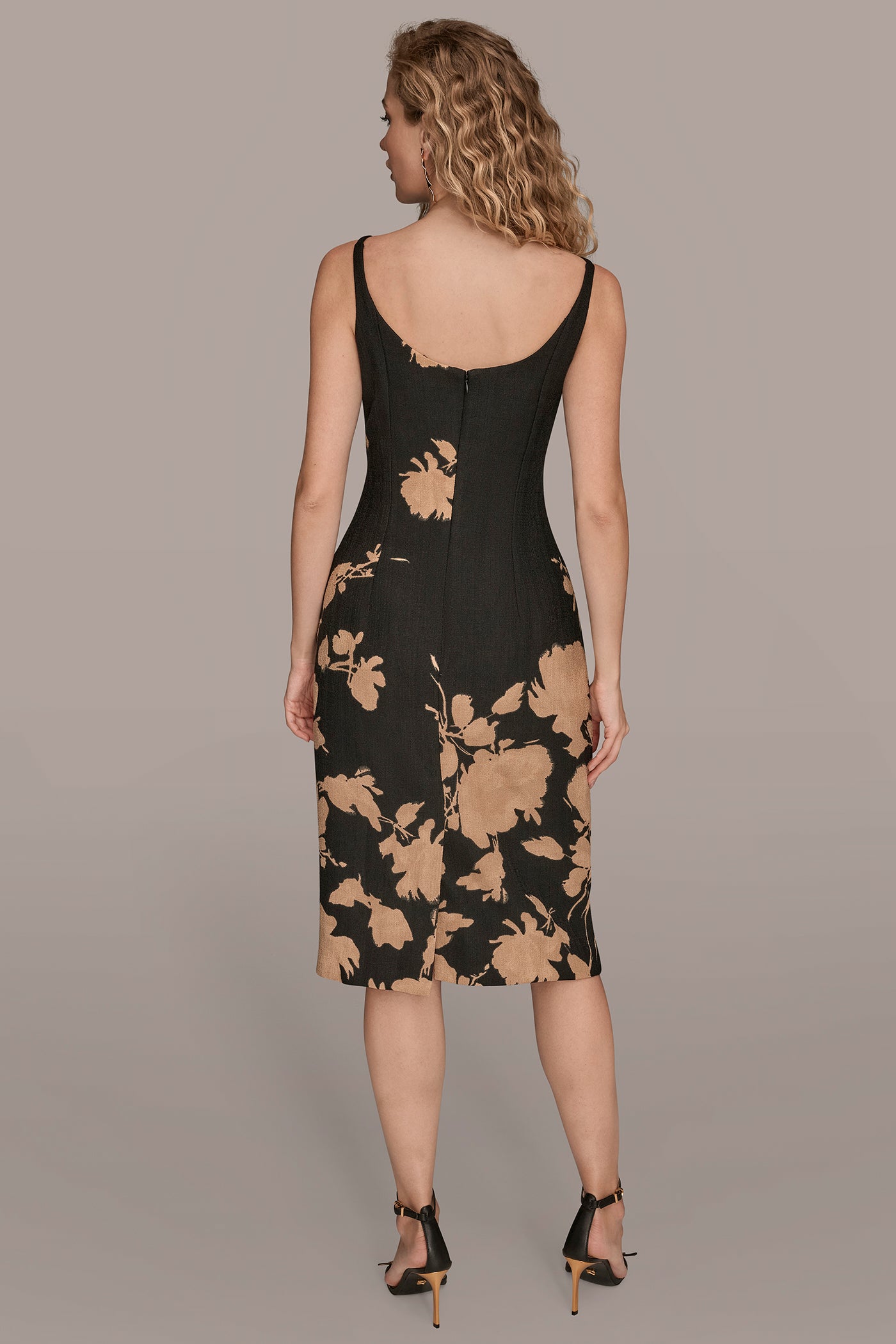 FLORAL TWEED SHEATH | View 2 | Black Dresses FLORAL TWEED SHEATH | View 2 | Black Dresses