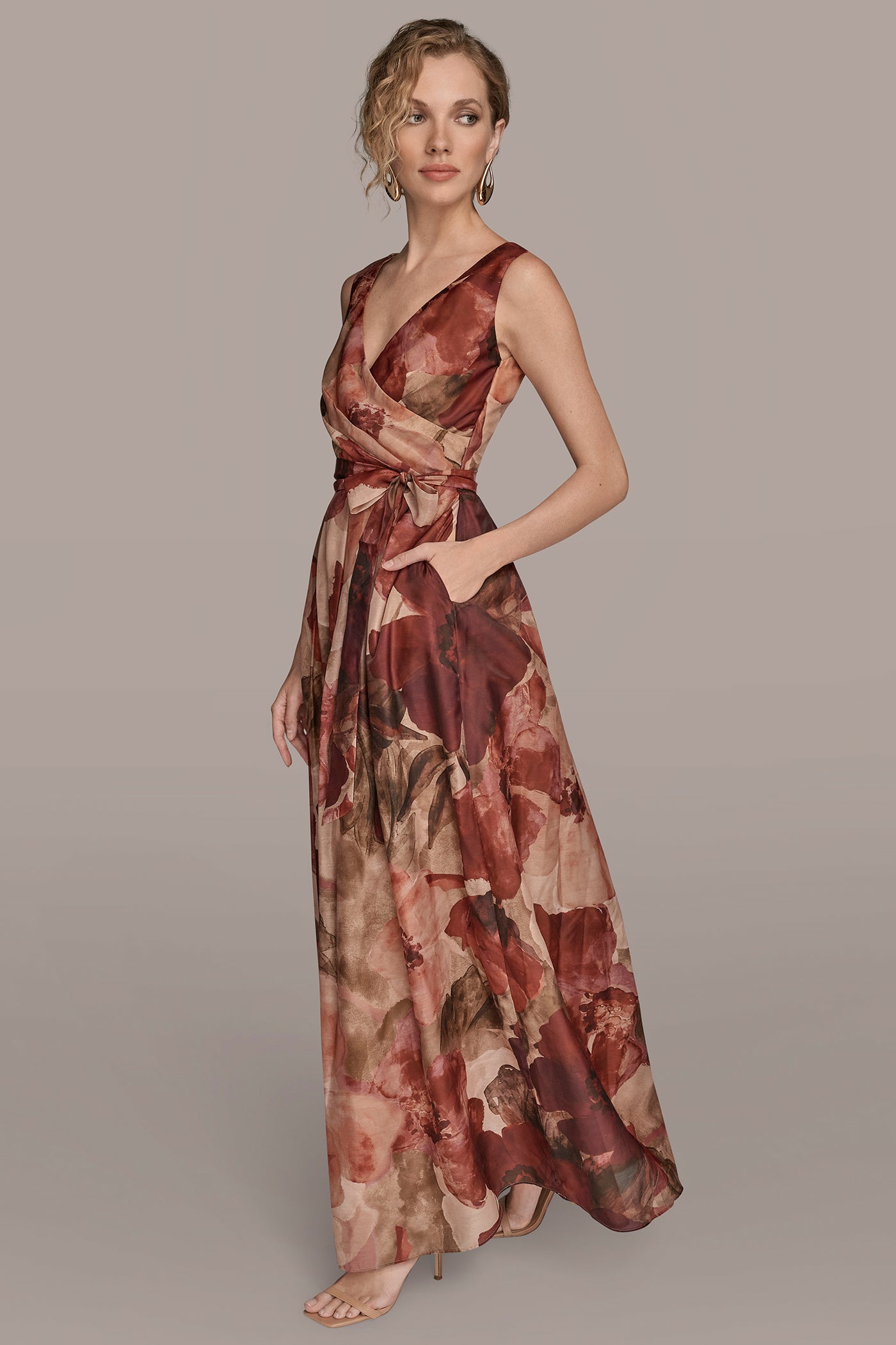 FLORAL WRAP-EFFECT ORGANZA GOWN VIEW 3 | Ball Gowns FLORAL WRAP-EFFECT ORGANZA GOWN VIEW 3 | Ball Gowns