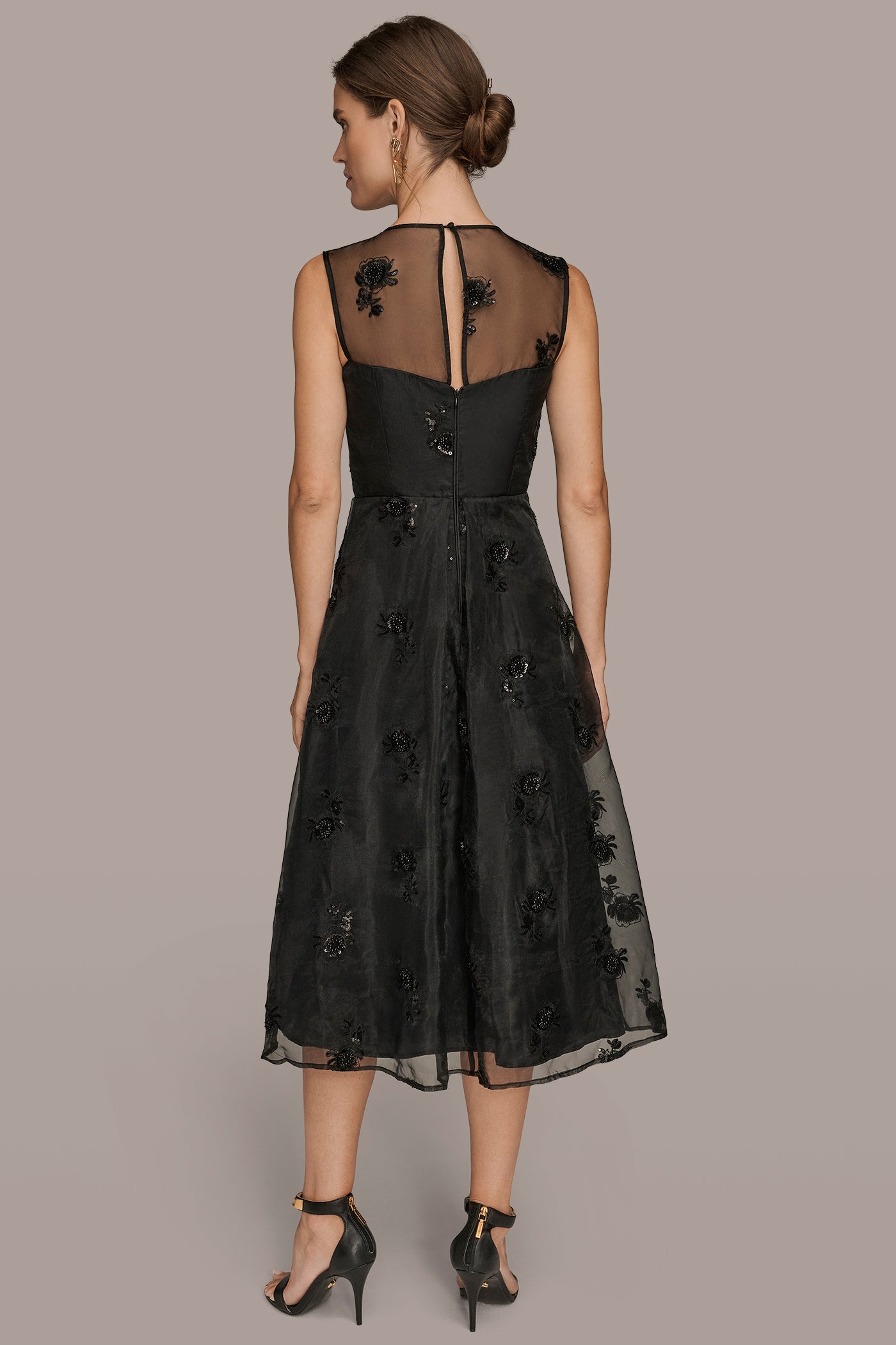 BEAD-EMBELLISHED ORGANZA MIDI GOWN | View 2 | Dresses & Jumpsuits BEAD-EMBELLISHED ORGANZA MIDI GOWN | View 2 | Dresses & Jumpsuits