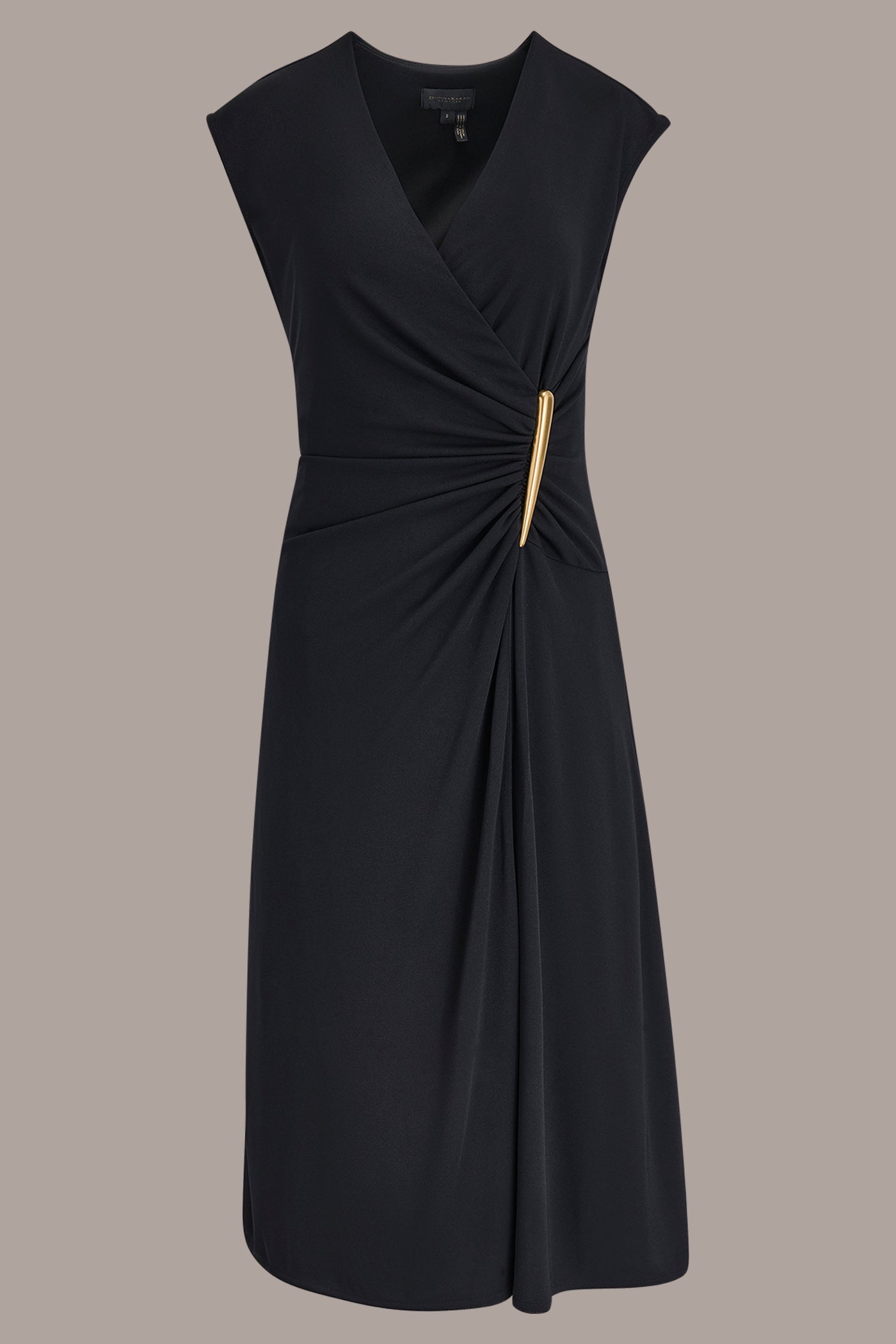WRAP-EFFECT EMBELLISHED MIDI DRESS VIEW 7 | Office to Evening Dresses WRAP-EFFECT EMBELLISHED MIDI DRESS VIEW 7 | Office to Evening Dresses