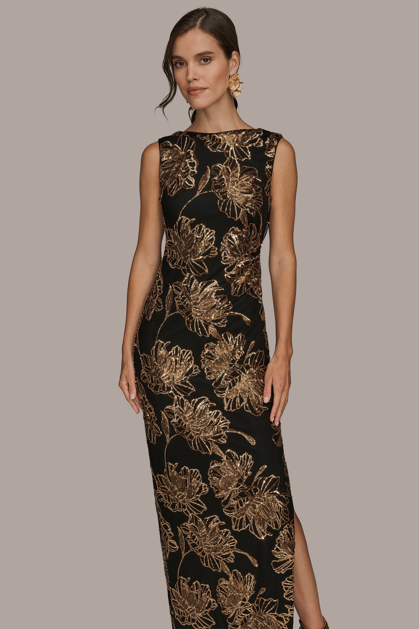 SEQUIN FLORAL GOWN VIEW 7 | Fall Collection SEQUIN FLORAL GOWN VIEW 7 | Fall Collection