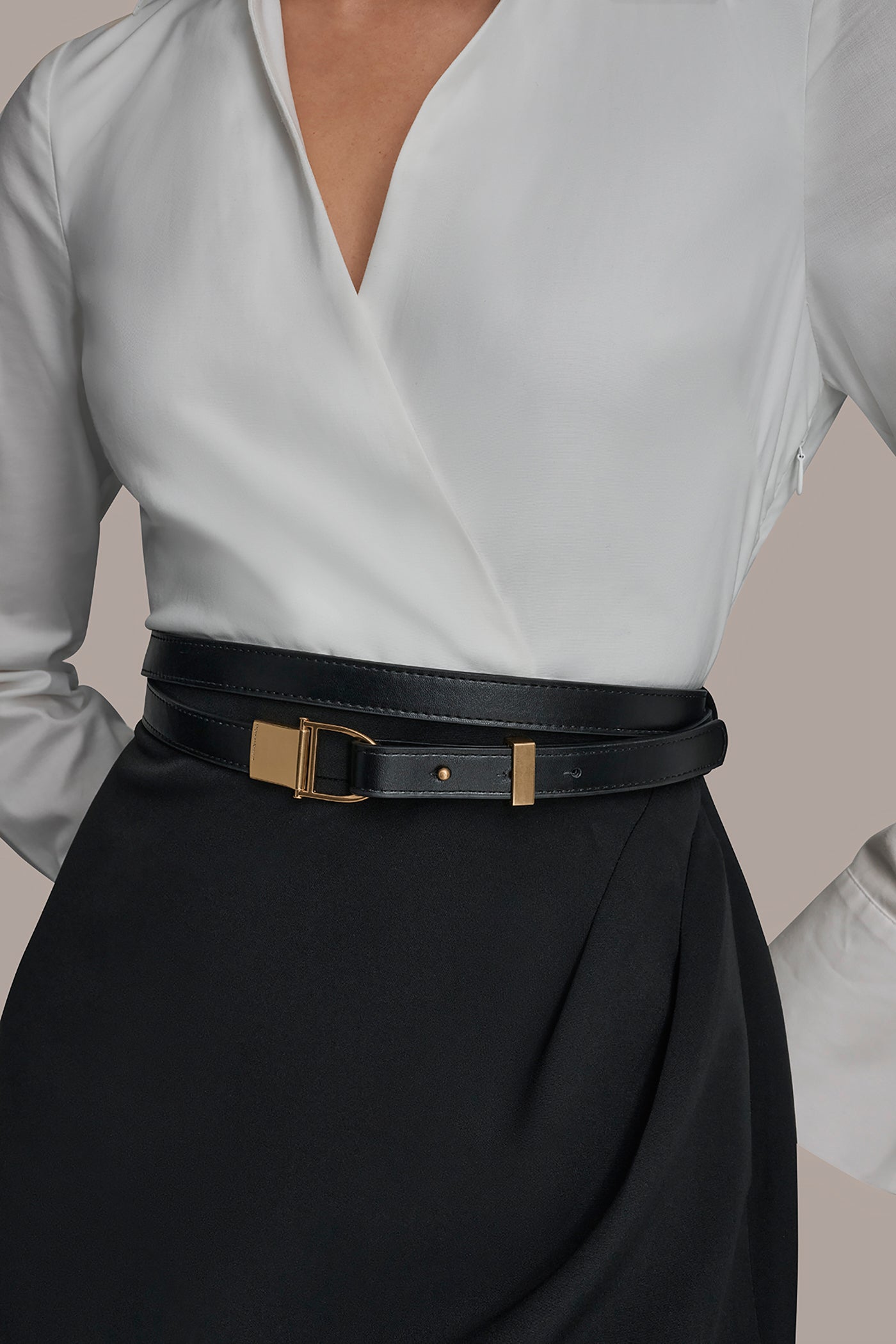 LONG-SLEEVE WRAP-EFFECT MIDI SHIRT DRESS VIEW 5 | New clothing LONG-SLEEVE WRAP-EFFECT MIDI SHIRT DRESS VIEW 5 | New clothing