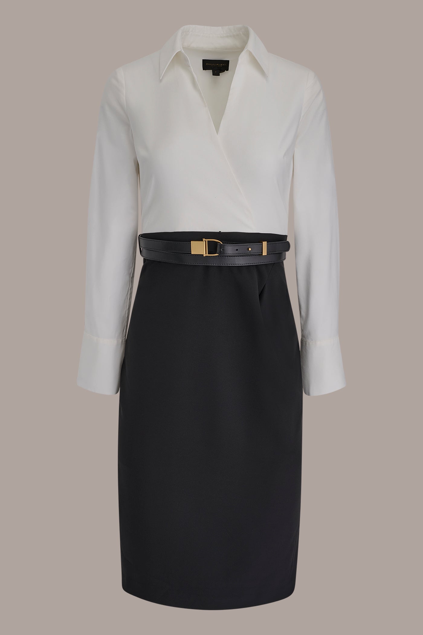 LONG-SLEEVE WRAP-EFFECT MIDI SHIRT DRESS VIEW 9 | New clothing LONG-SLEEVE WRAP-EFFECT MIDI SHIRT DRESS VIEW 9 | New clothing