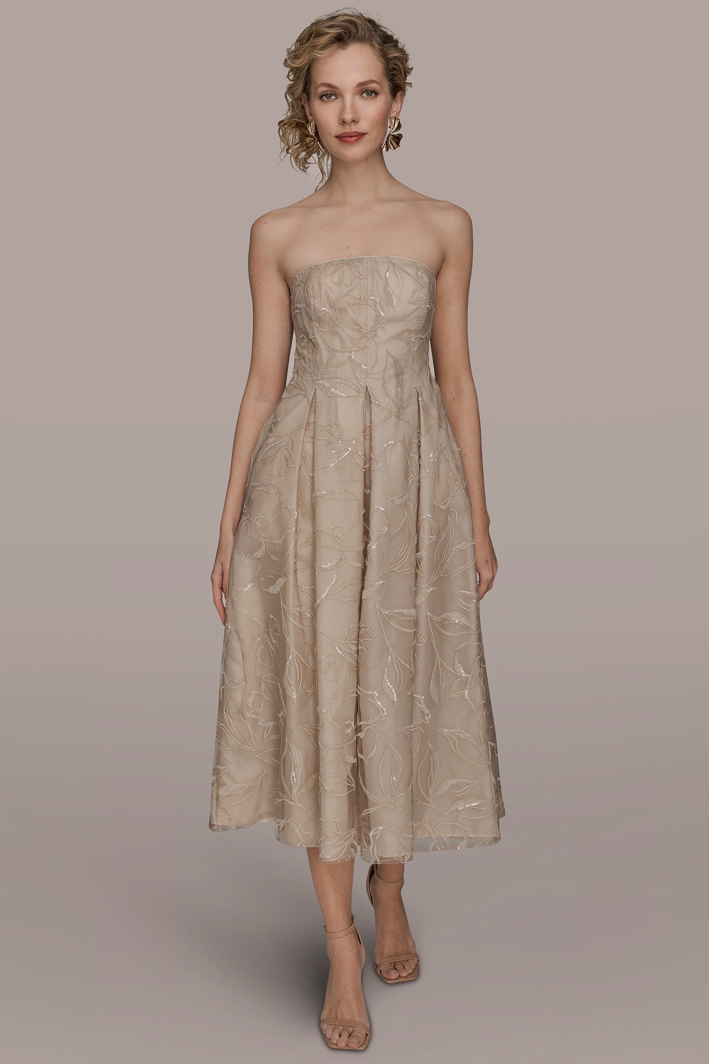 STRAPLESS FIT AND FLARE COCKTAIL DRESS | View 1 | Dresses & Jumpsuits STRAPLESS FIT AND FLARE COCKTAIL DRESS | View 1 | Dresses & Jumpsuits