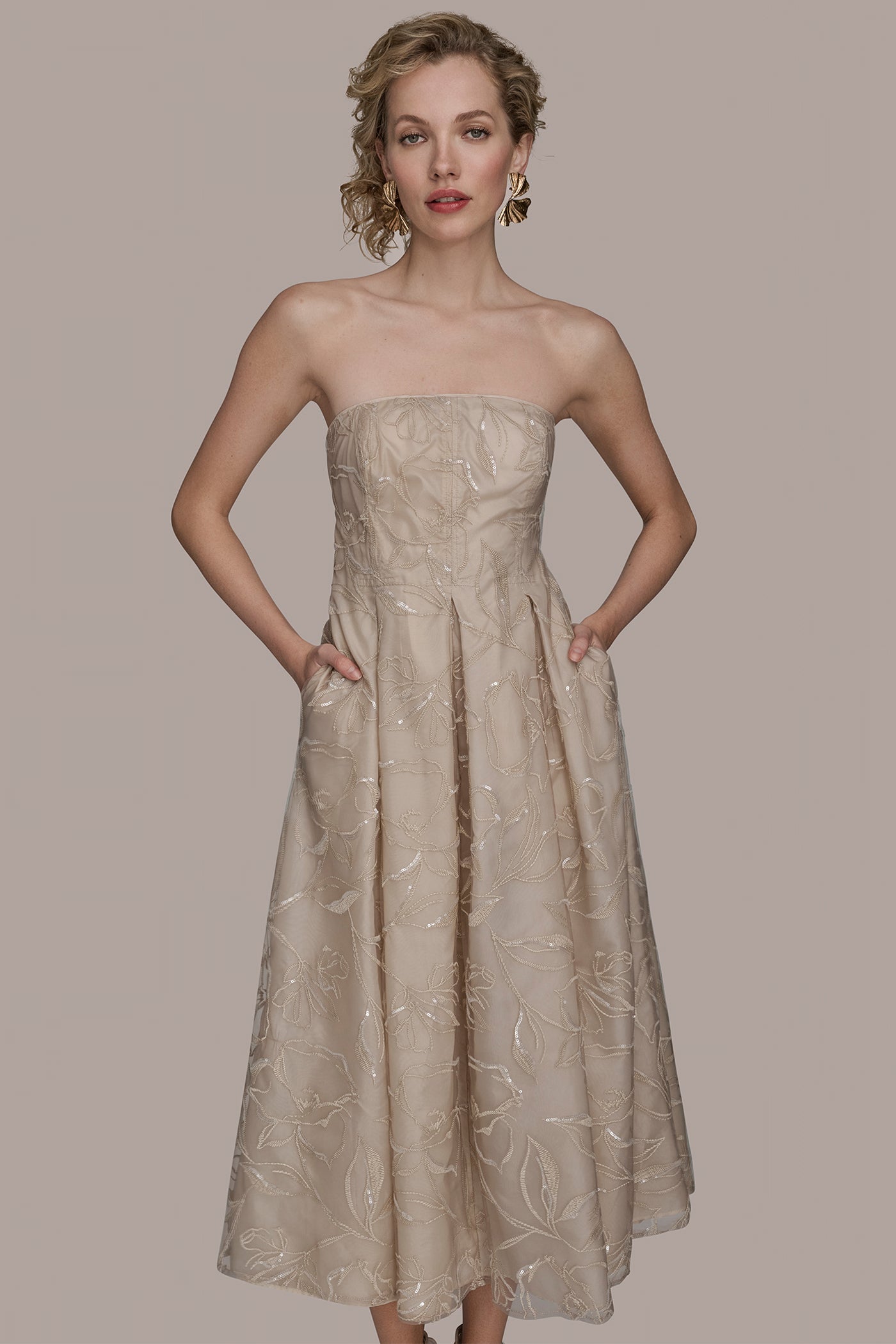 STRAPLESS FIT AND FLARE COCKTAIL DRESS VIEW 5 | Dresses & Jumpsuits STRAPLESS FIT AND FLARE COCKTAIL DRESS VIEW 5 | Dresses & Jumpsuits