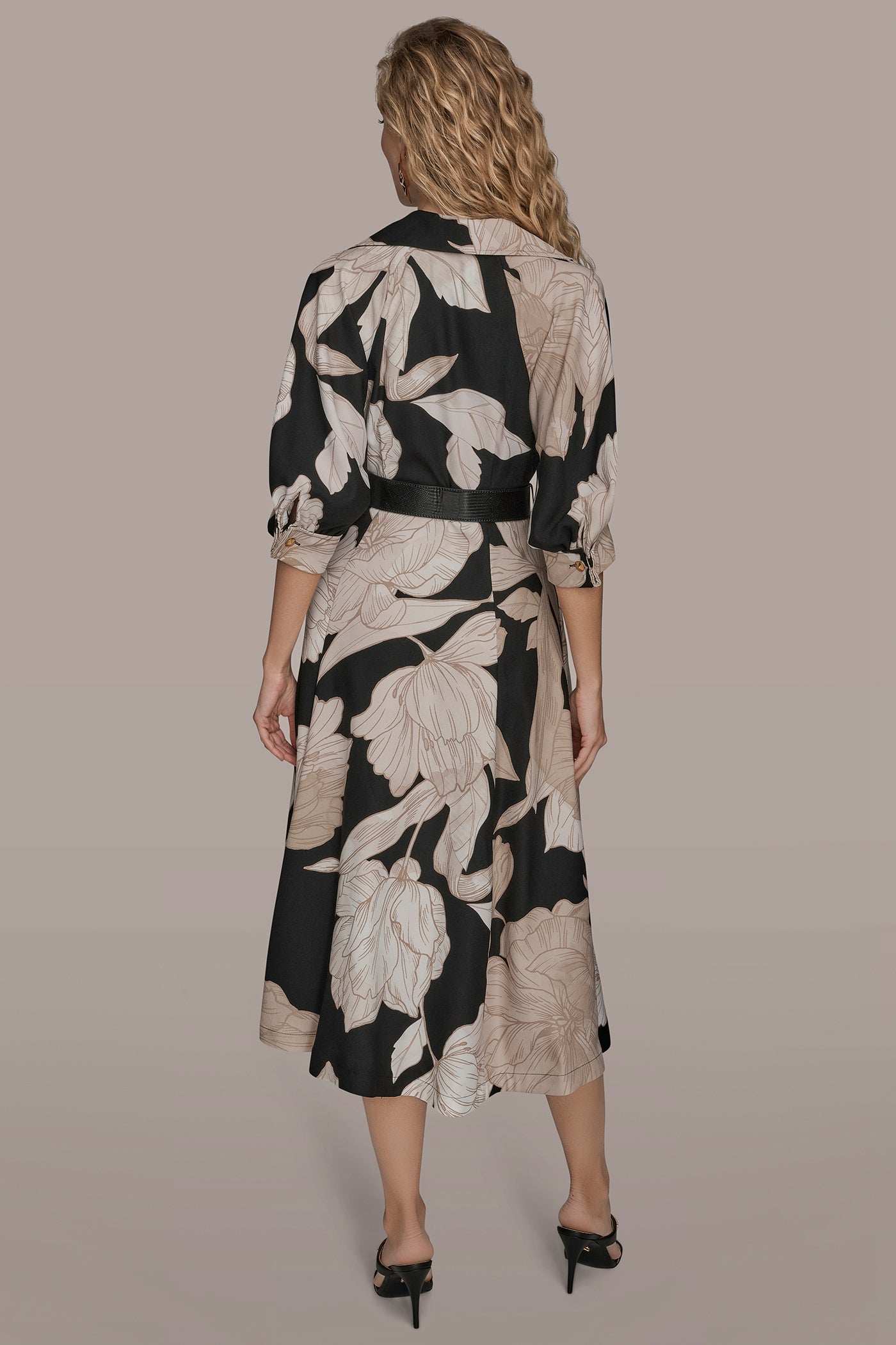 FLORAL MIDI SHIRT DRESS | View 2 | Essential Dresses FLORAL MIDI SHIRT DRESS | View 2 | Essential Dresses