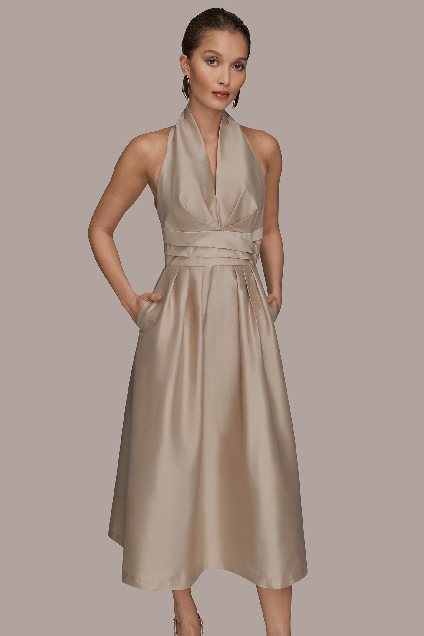 HALTER NECK A LINE COCKTAIL DRESS VIEW 5 | Formal & Black Tie HALTER NECK A LINE COCKTAIL DRESS VIEW 5 | Formal & Black Tie