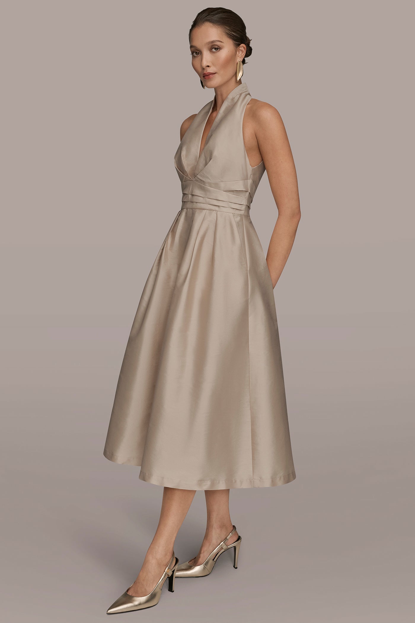 HALTER NECK A LINE COCKTAIL DRESS VIEW 3 | Formal & Black Tie HALTER NECK A LINE COCKTAIL DRESS VIEW 3 | Formal & Black Tie