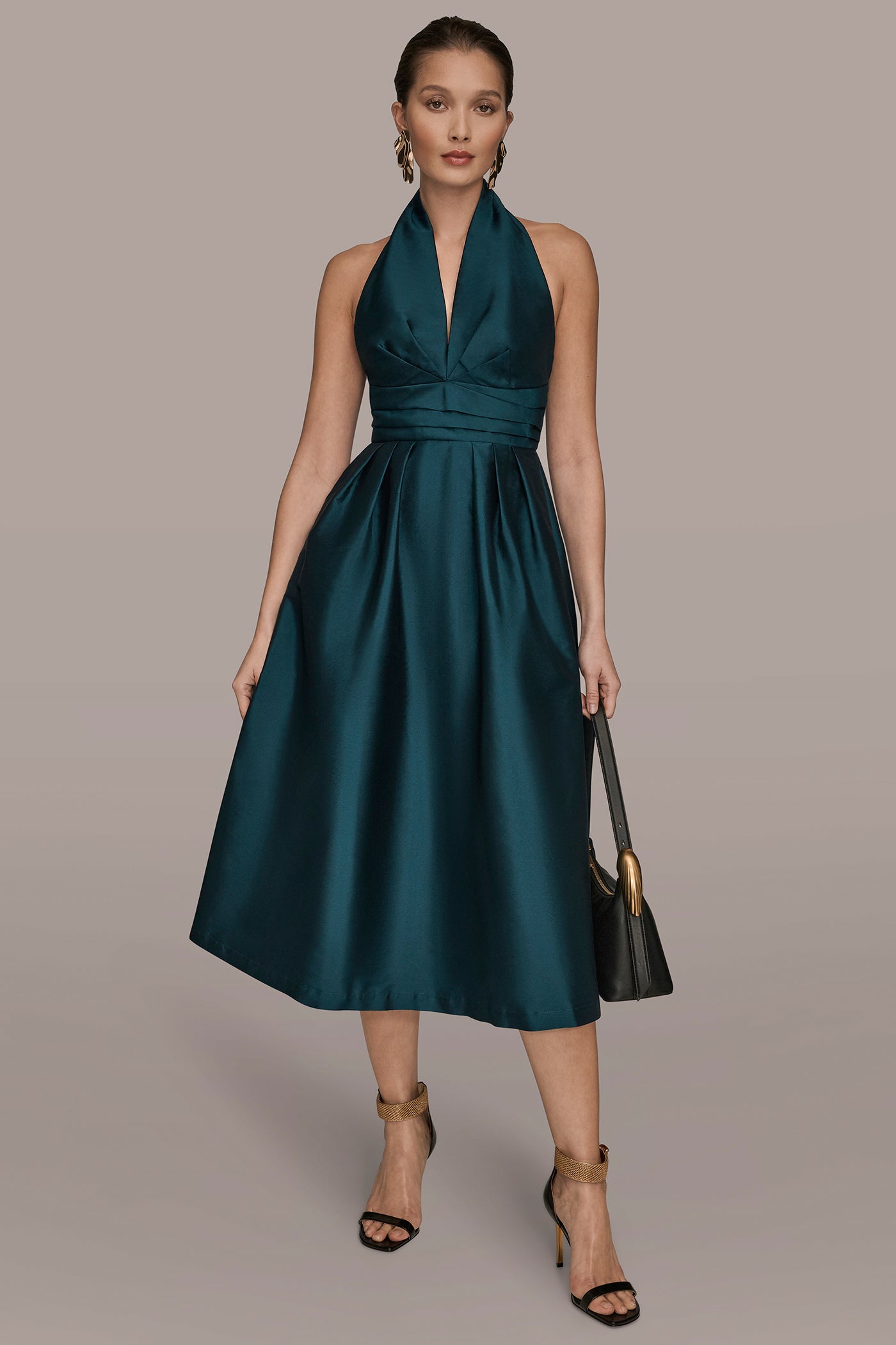 HALTER NECK A LINE COCKTAIL DRESS VIEW 5 HALTER NECK A LINE COCKTAIL DRESS VIEW 5