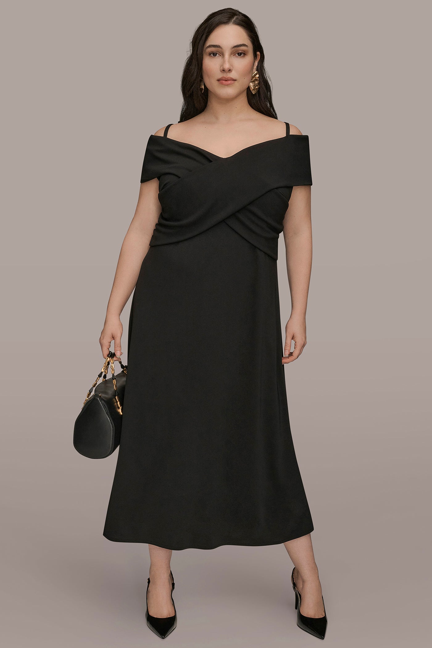 OFF SHOULDER A LINE MIDI VIEW 7 | Formal & Black Tie OFF SHOULDER A LINE MIDI VIEW 7 | Formal & Black Tie