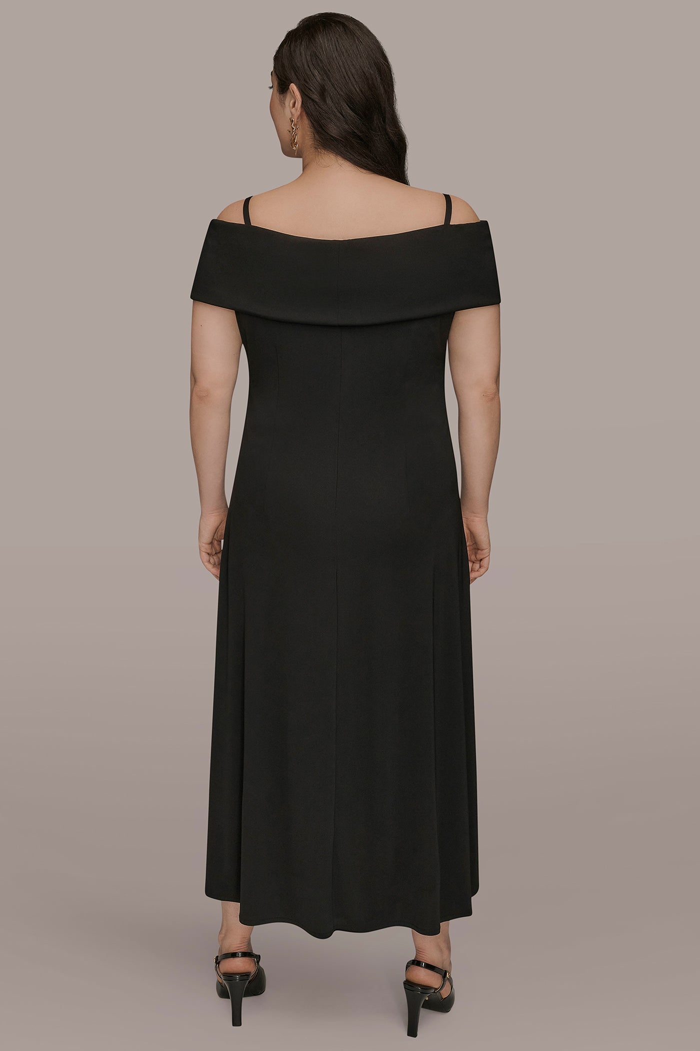 OFF SHOULDER A LINE MIDI VIEW 9 | Formal & Black Tie OFF SHOULDER A LINE MIDI VIEW 9 | Formal & Black Tie