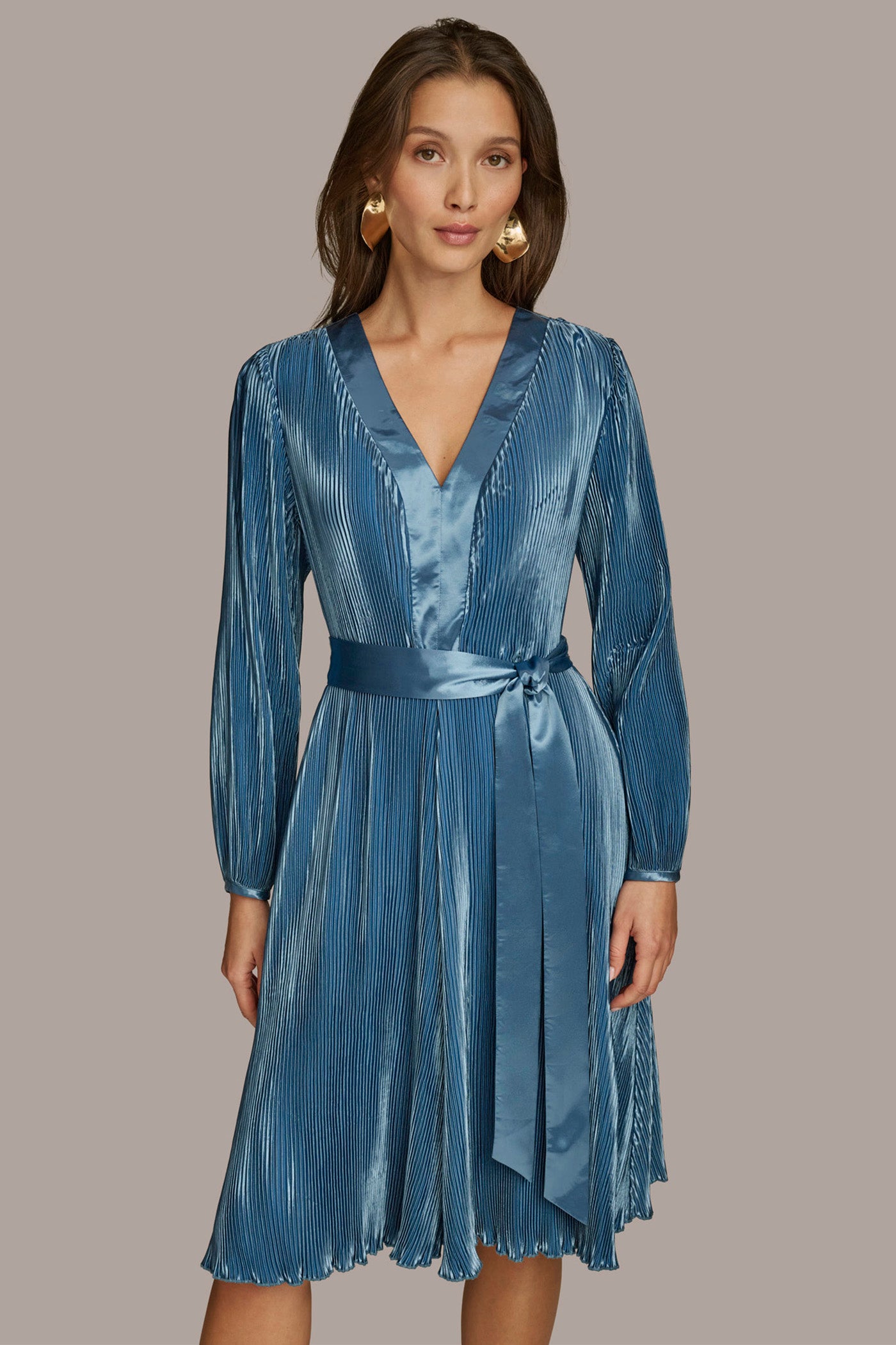 CRYSTAL PLEATED A LINE DRESS VIEW 5 | SALE CRYSTAL PLEATED A LINE DRESS VIEW 5 | SALE