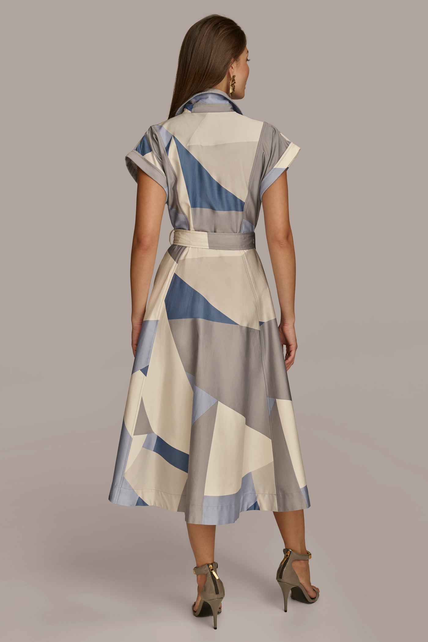 COLORBLOCK A LINE SHIRT DRESS | View 2 | Office to Evening Dresses COLORBLOCK A LINE SHIRT DRESS | View 2 | Office to Evening Dresses
