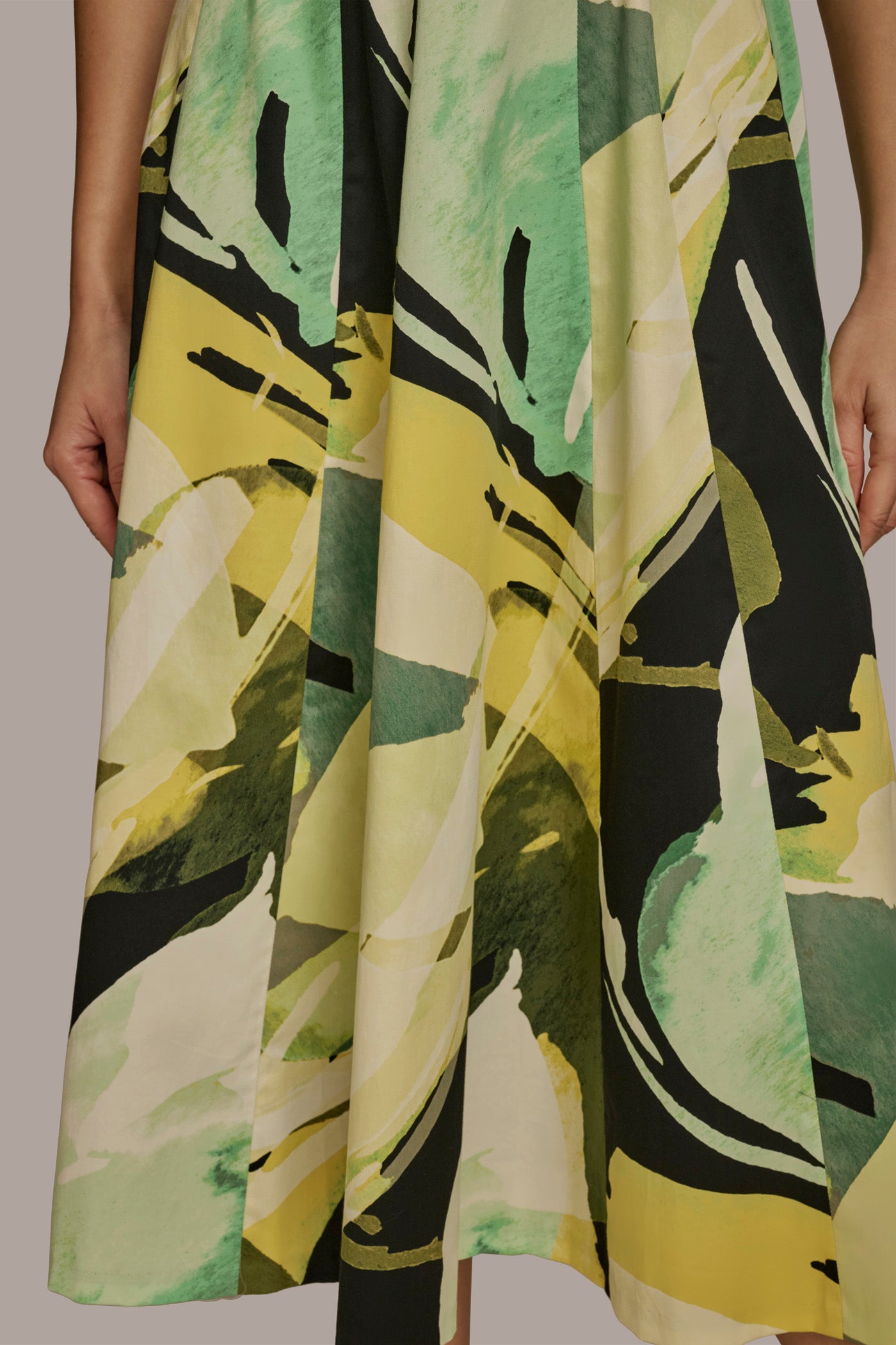 ABSTRACT MIDI FIT AND FLARE DRESS VIEW 6 | Last Chance ABSTRACT MIDI FIT AND FLARE DRESS VIEW 6 | Last Chance