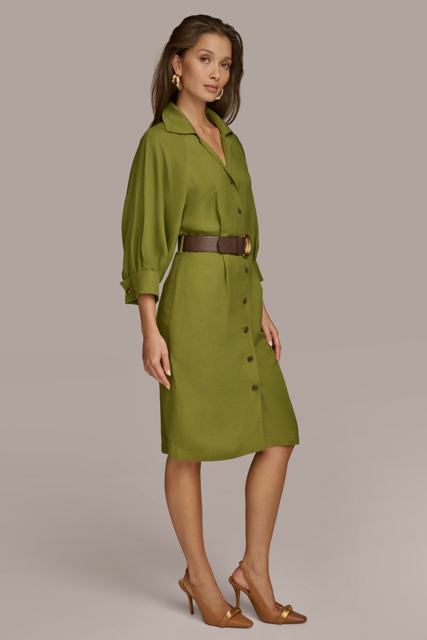 LINEN SHIRT DRESS VIEW 3 | Office to Evening Dresses LINEN SHIRT DRESS VIEW 3 | Office to Evening Dresses