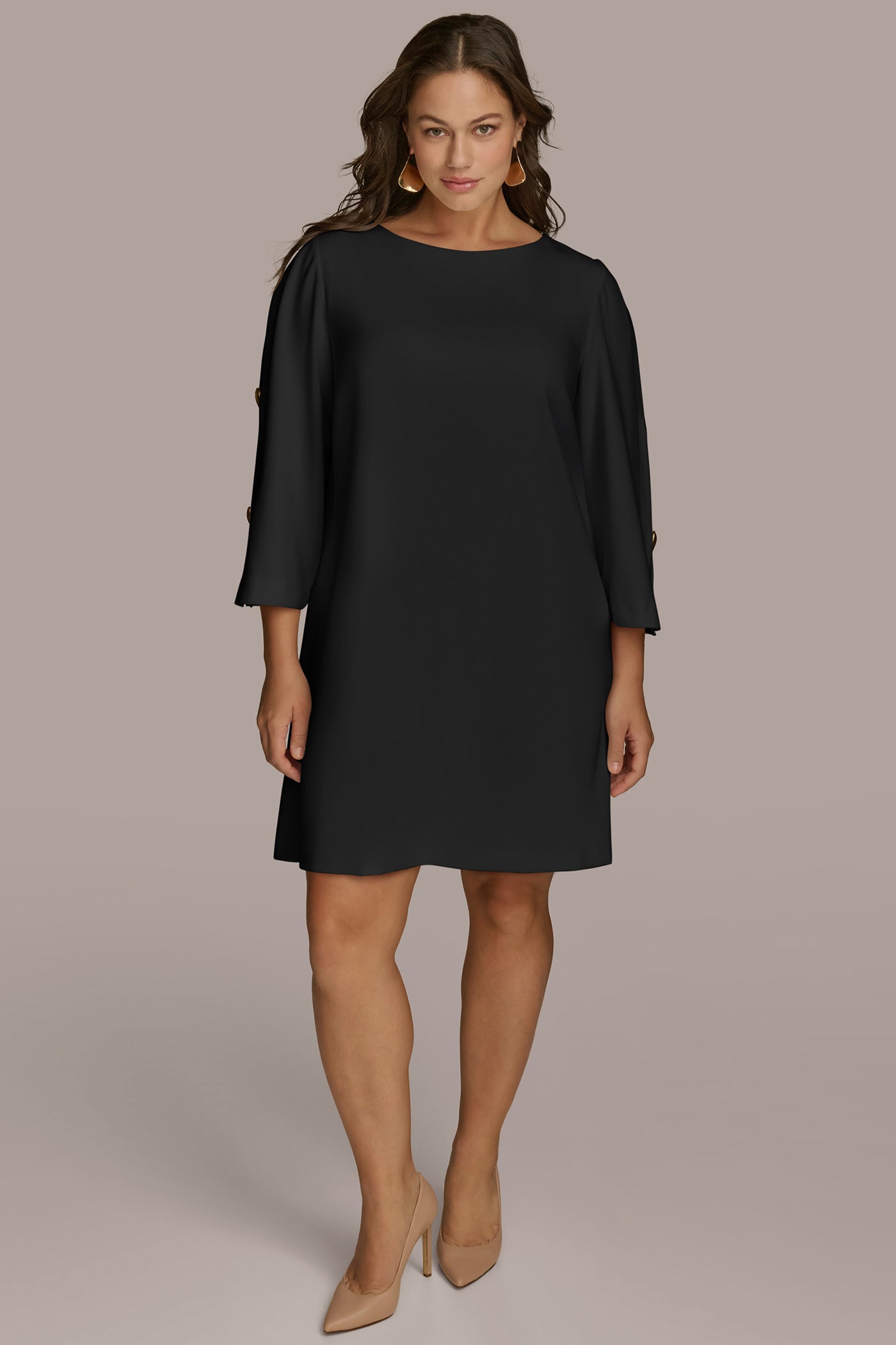 PLUS SIZE BOAT NECK SLEEVE CUT OUT DRESS | View 1 | Plus Size Dresses PLUS SIZE BOAT NECK SLEEVE CUT OUT DRESS | View 1 | Plus Size Dresses