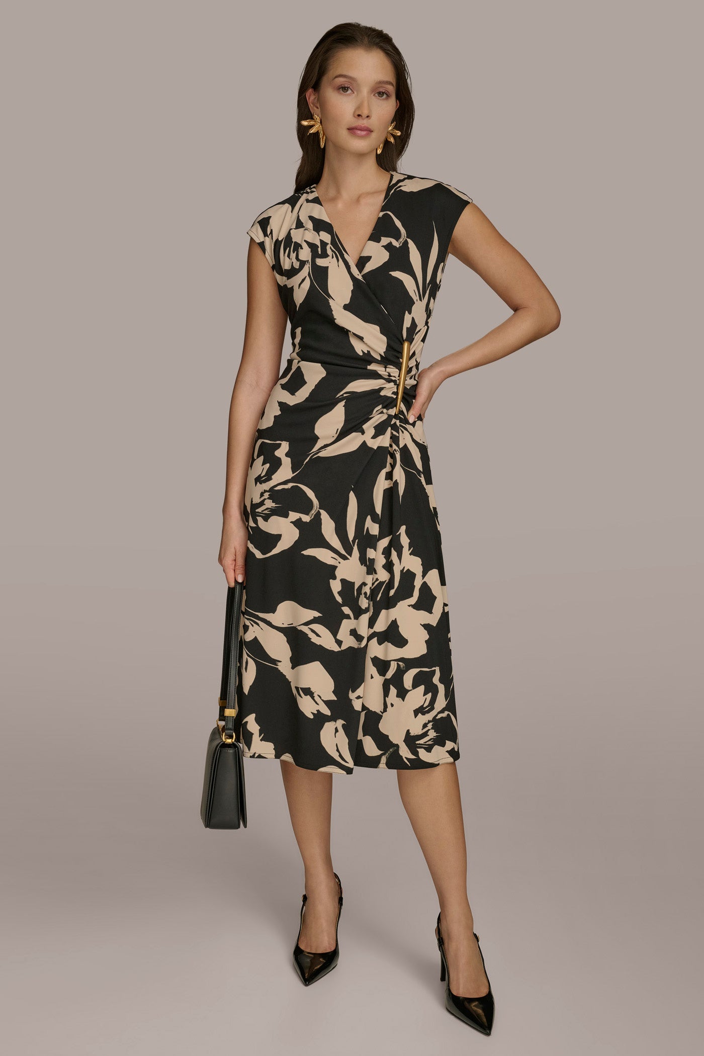 FLORAL A LINE DRESS VIEW 4 FLORAL A LINE DRESS VIEW 4